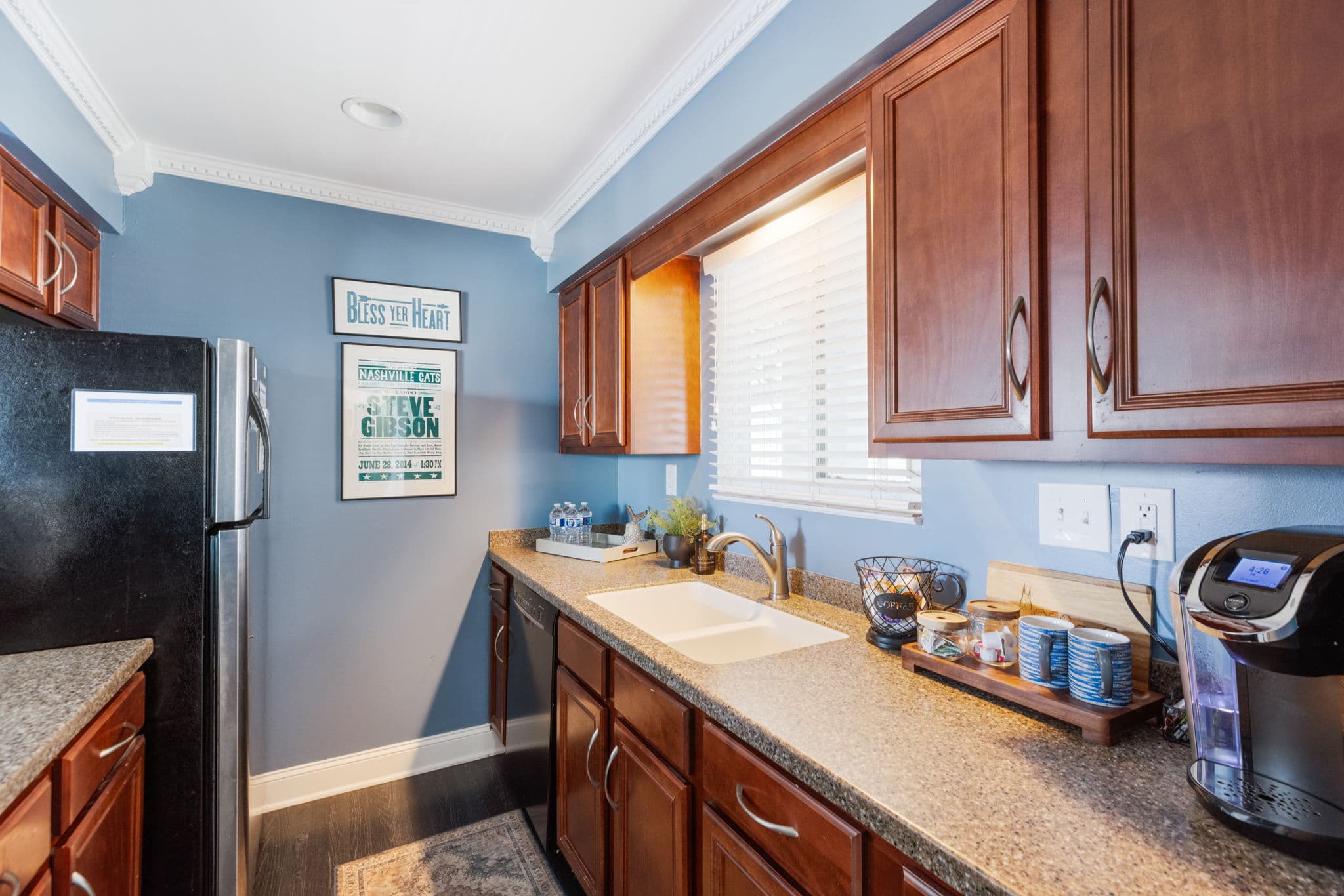 Full size, refrigerator, and dishwasher