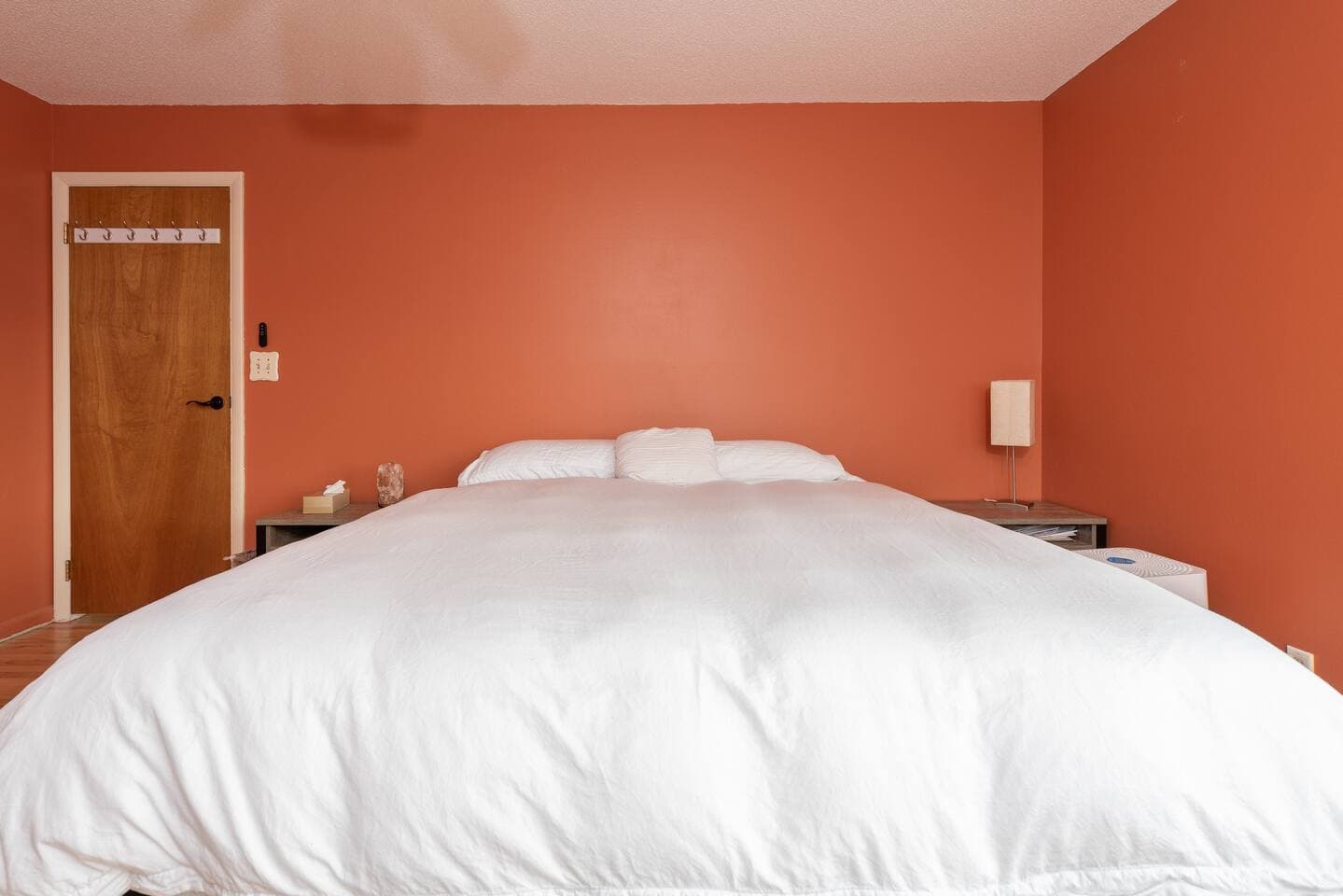 Sprawl out in the king bed in the primary bedroom