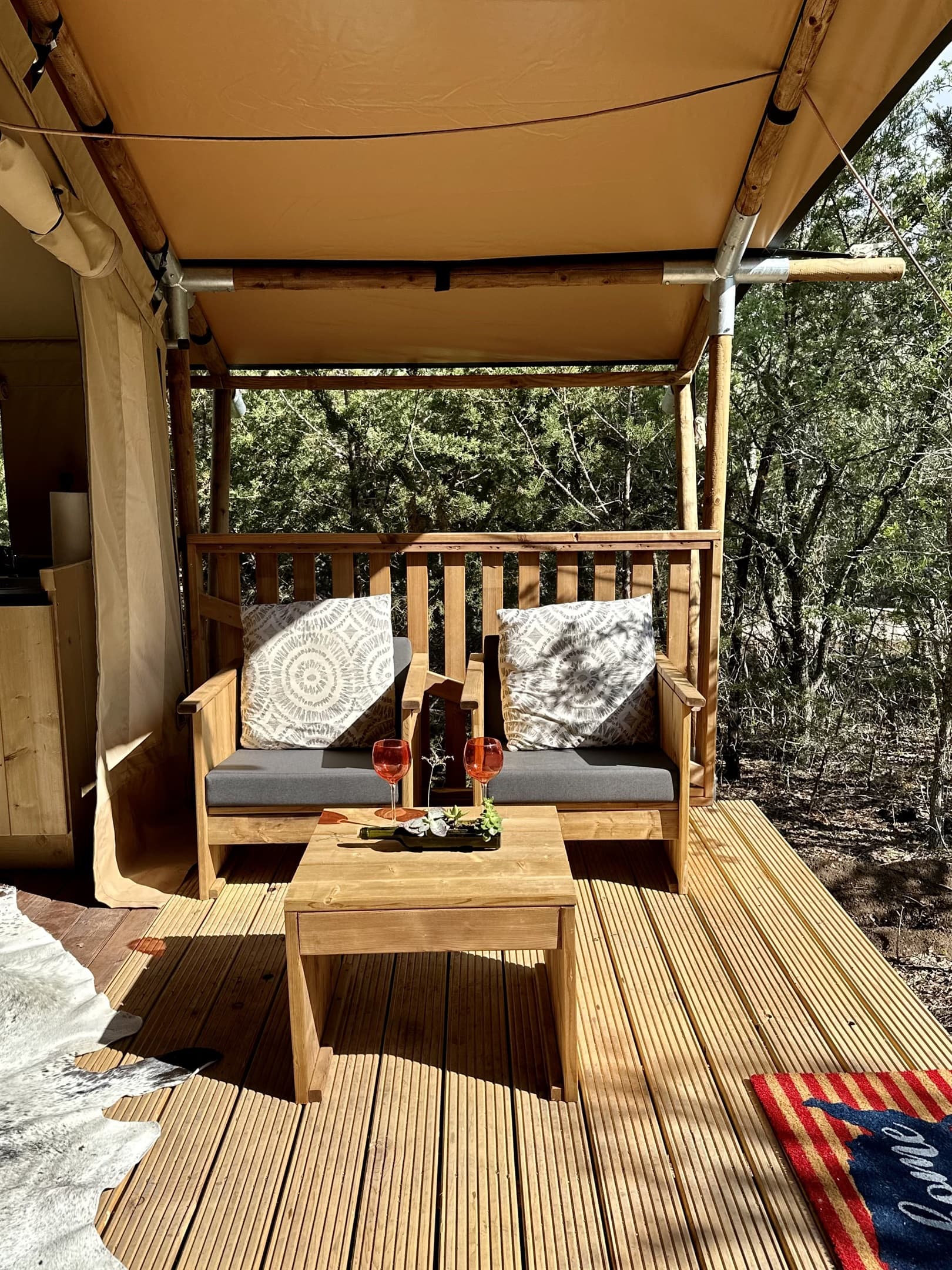 Have a glass of wine on the deck