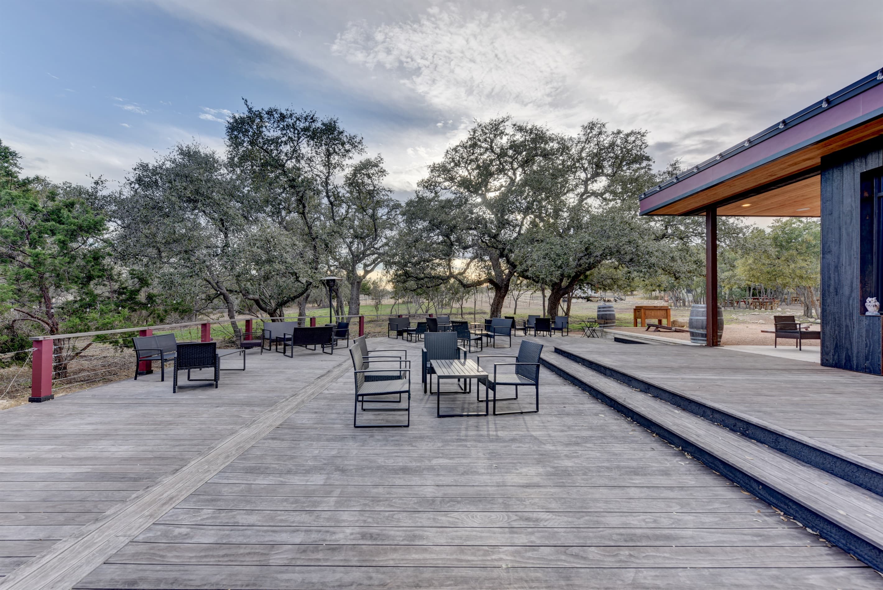 Outdoor lounging area