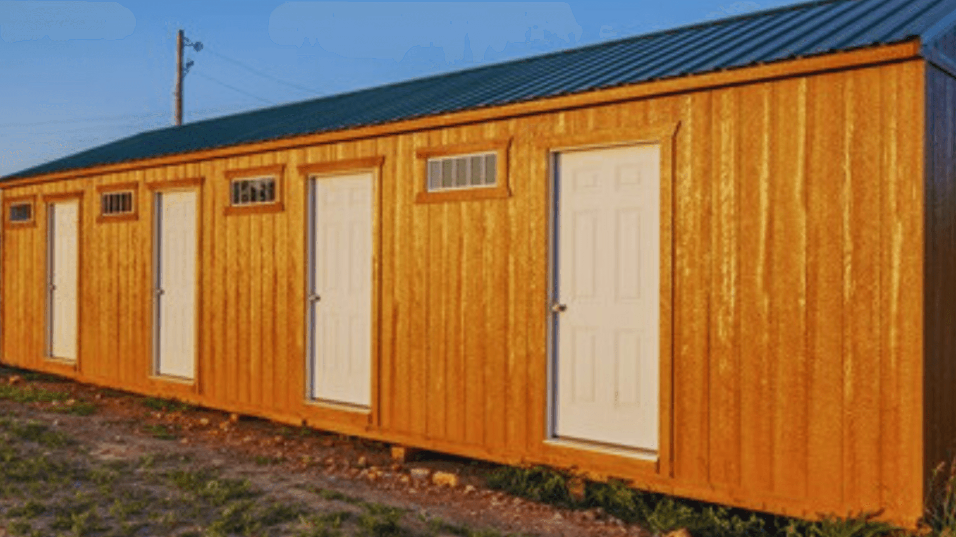 Shared bathroom and shower facility