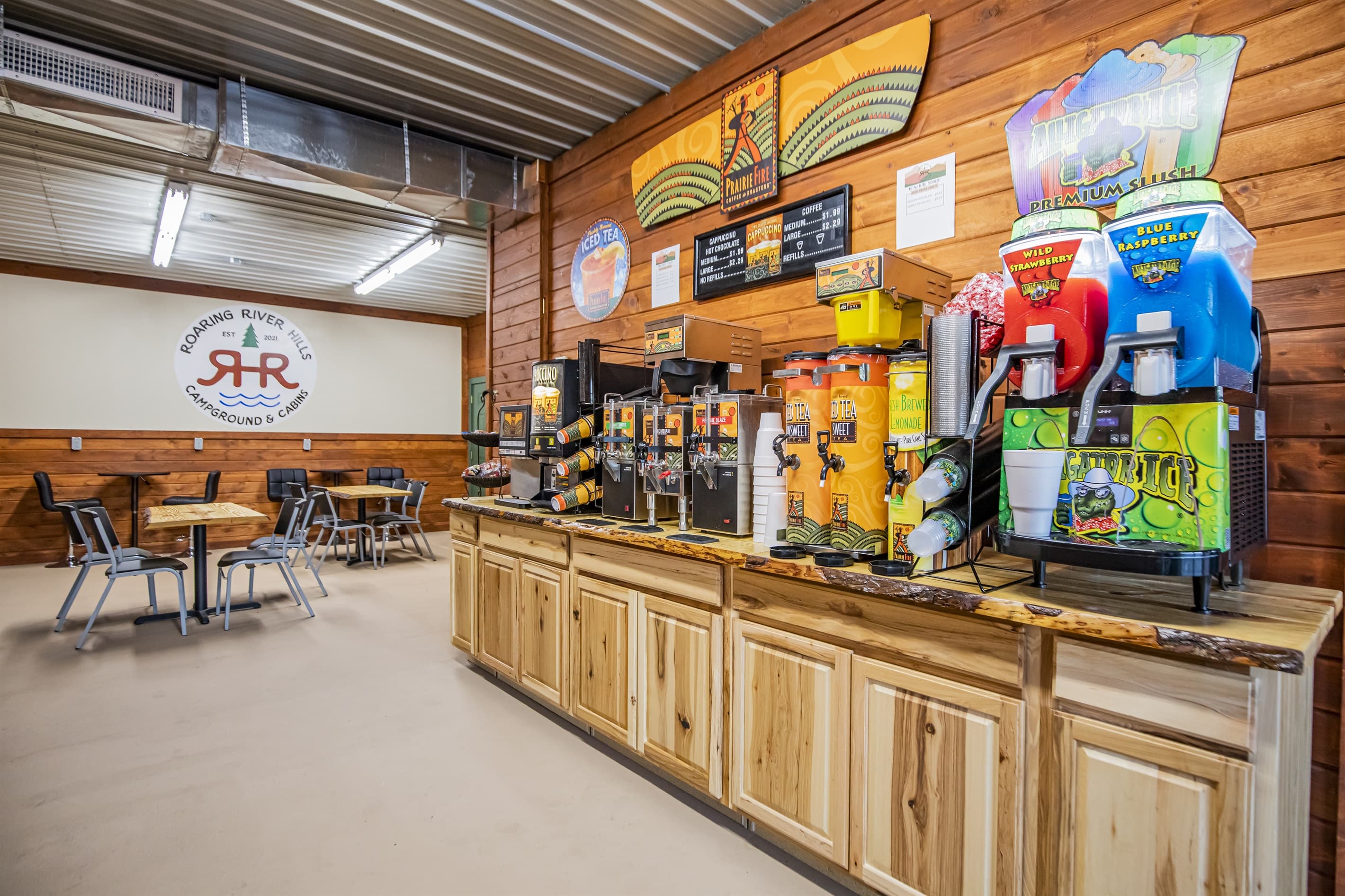 Check out our coffee and slushie machine