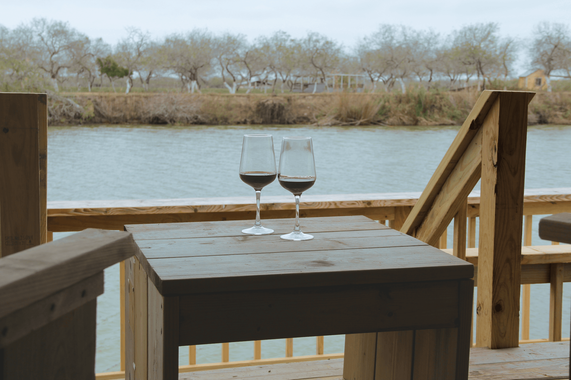 Enjoy a glass of wine on your private deck