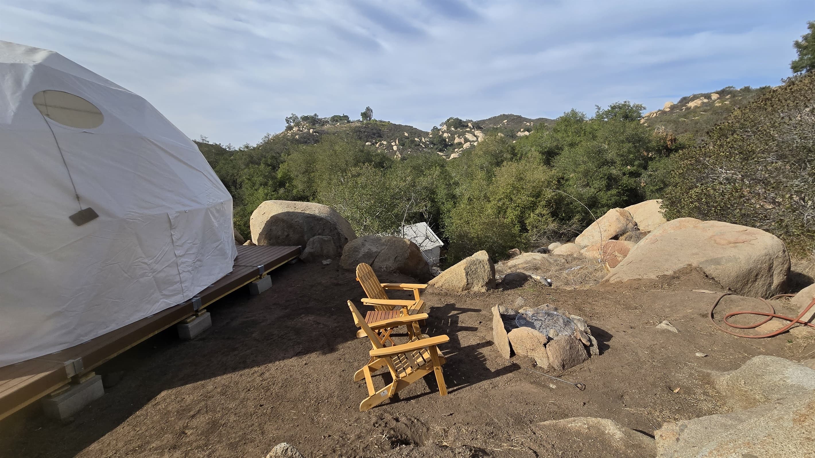 Relax and share stories by the firepit