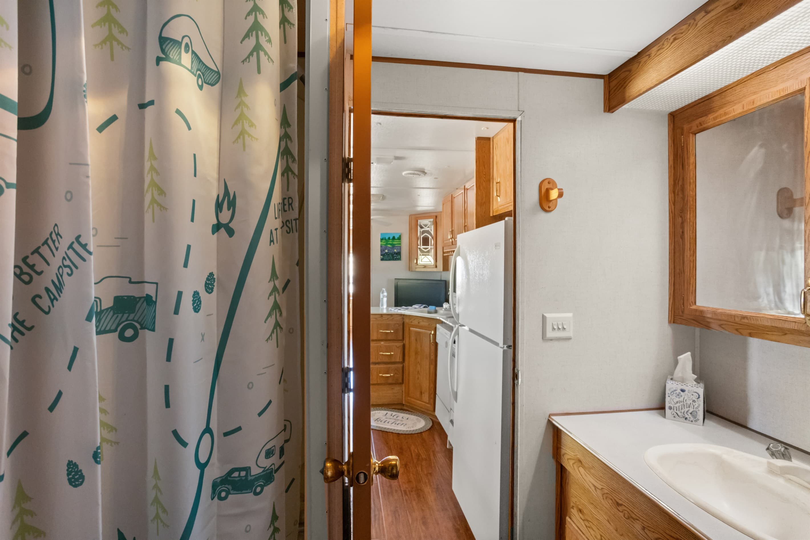 Clean restroom for guest use