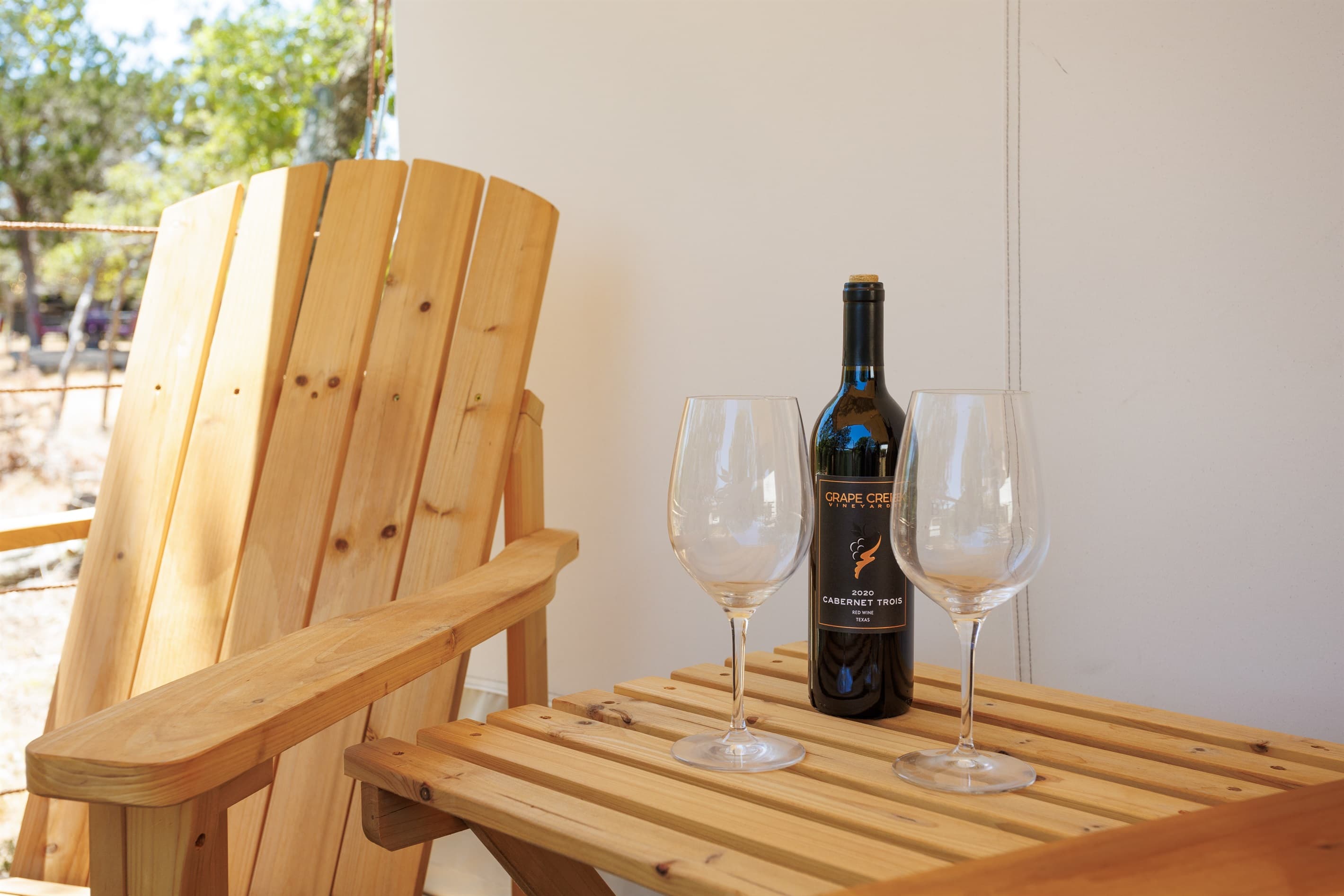 Have a glass of wine to unwind
