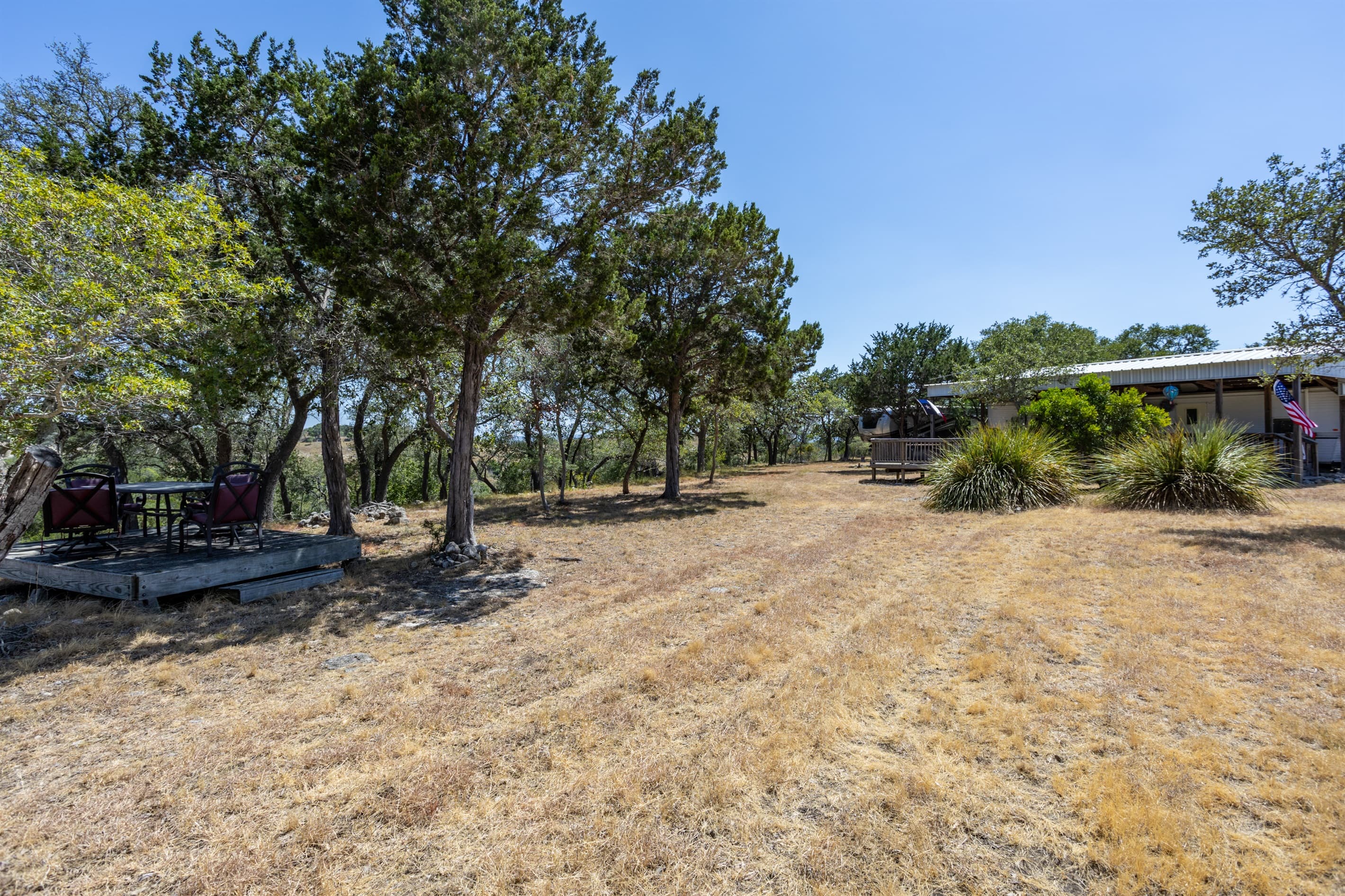 Outdoor picnic area to share moments