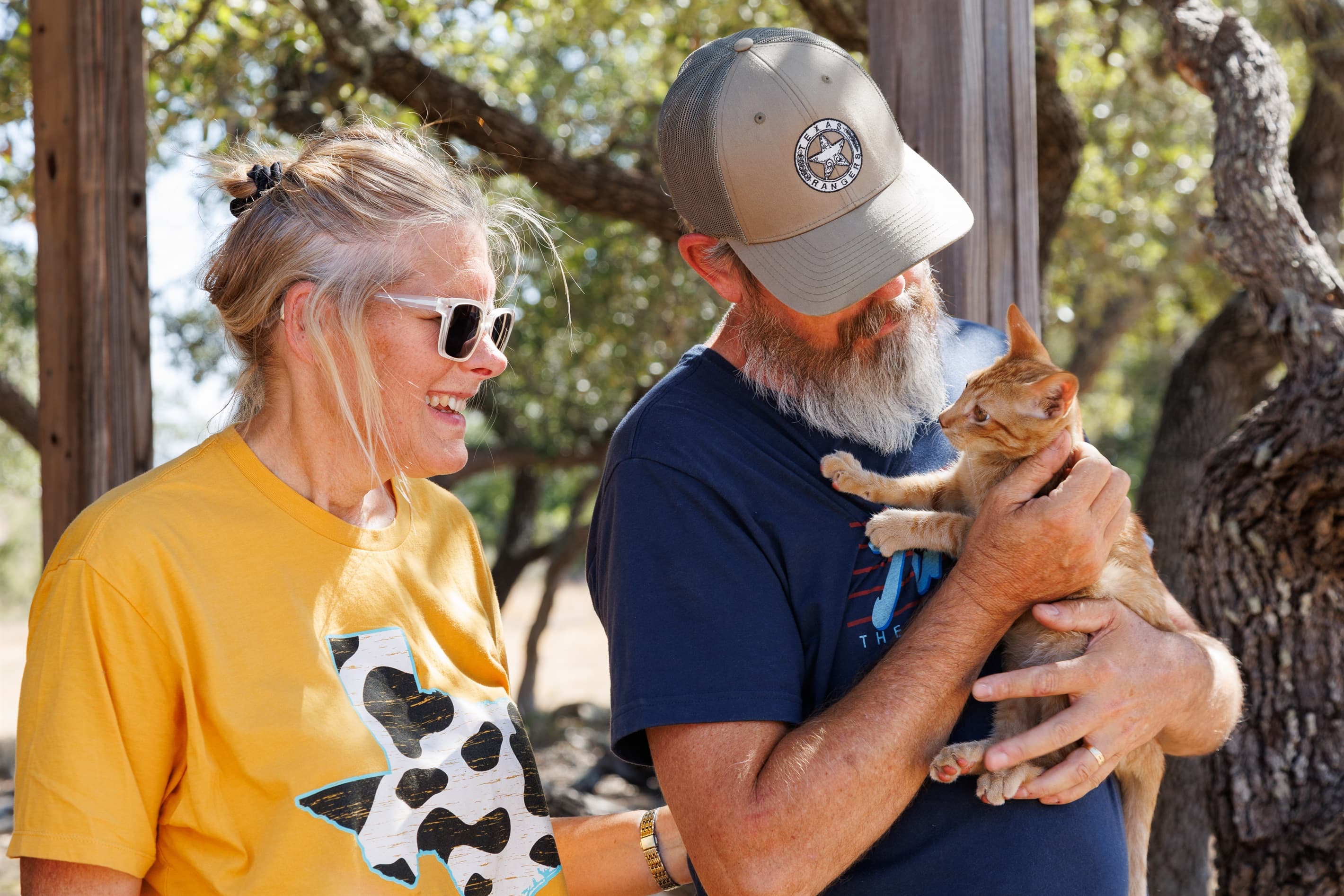 Our Hosts at Twin Falls. The tents are Pet-friendly