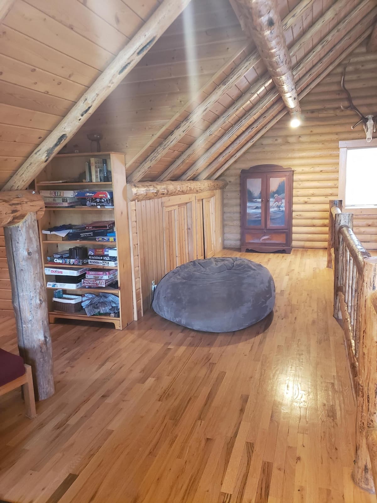 Relax and read a book up in the loft!