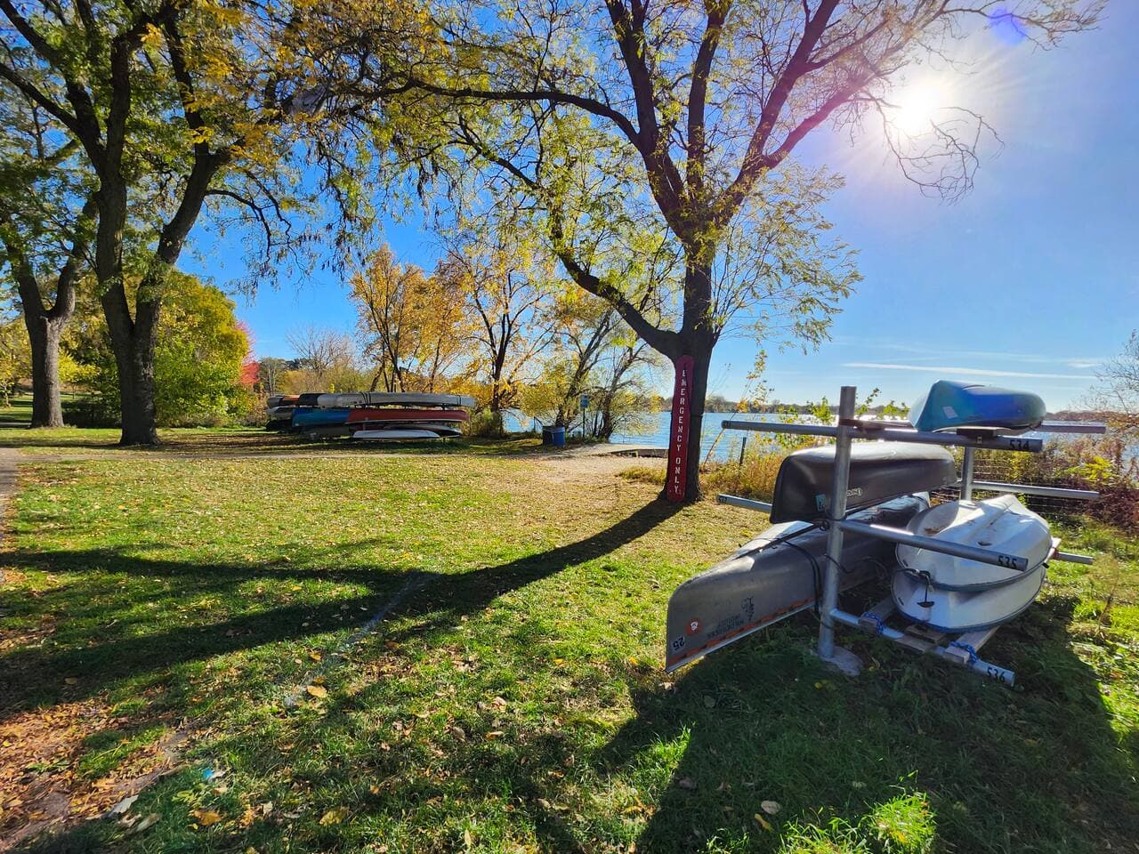 Rent a canoe for some fun on the lake