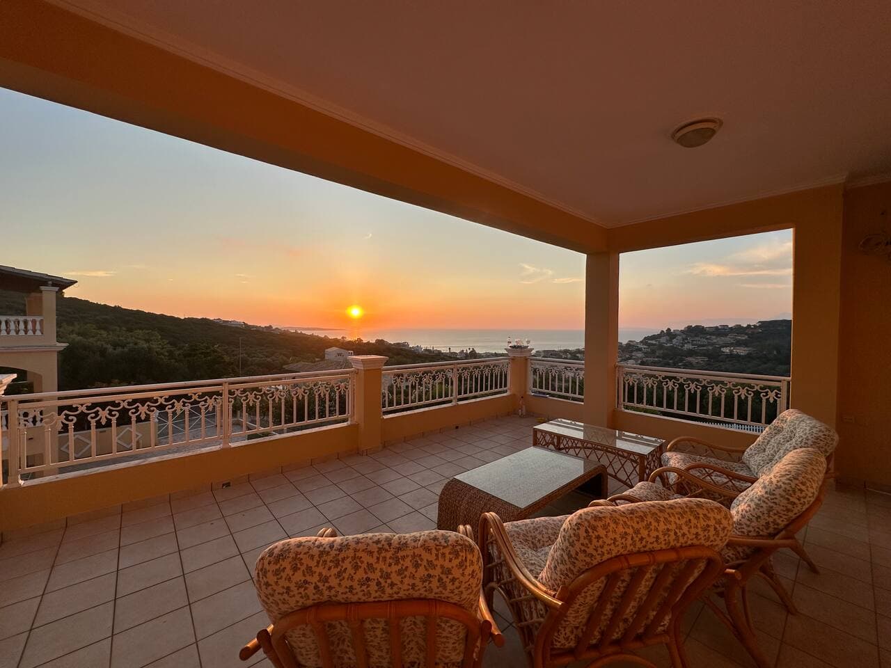 Sunset from the terrasse