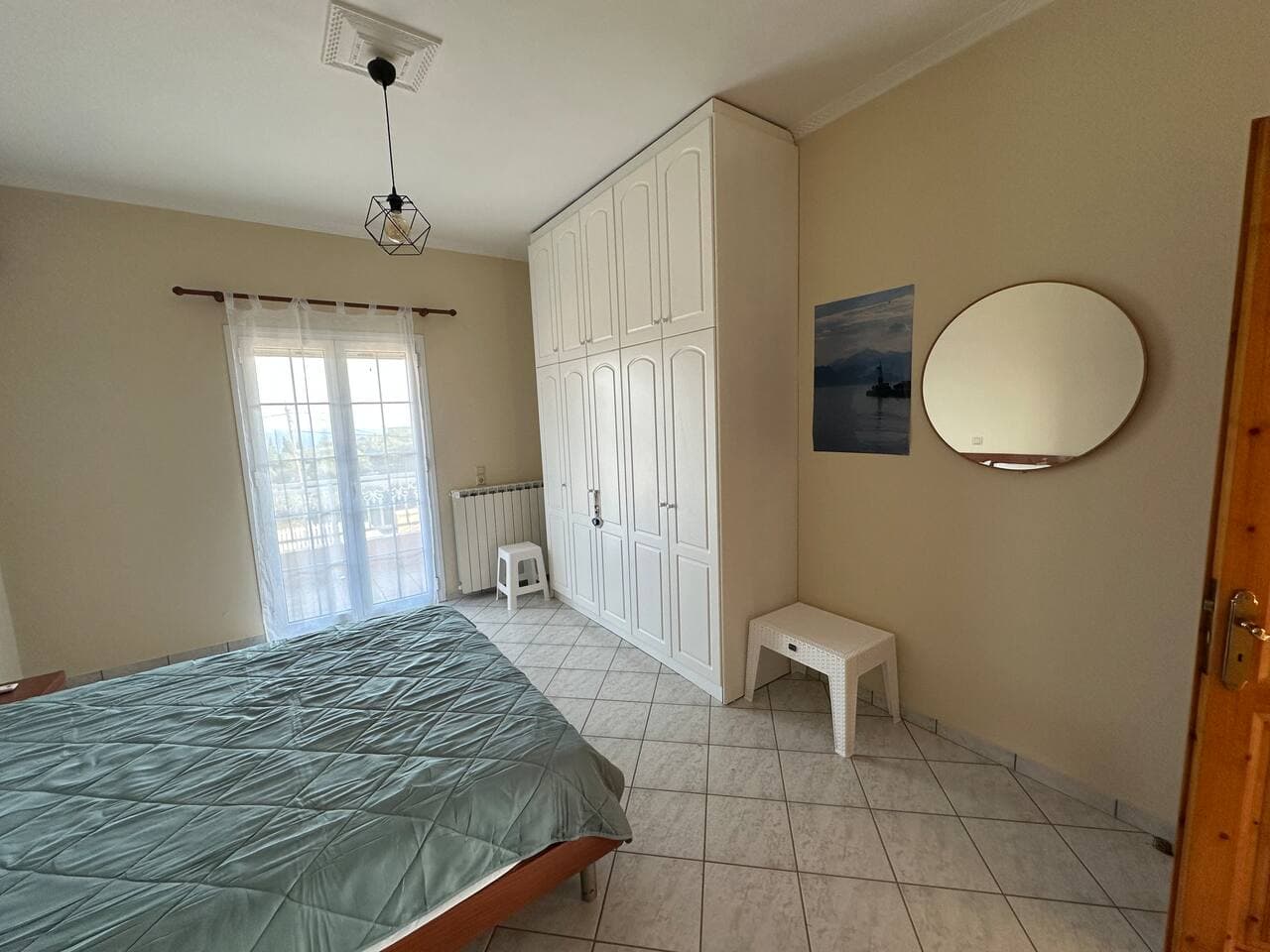 Upper floor room 3 with double bed, AC and balcony