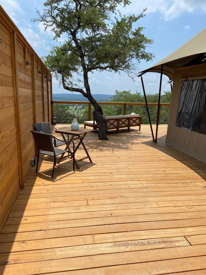 View as you enter your private gated area.