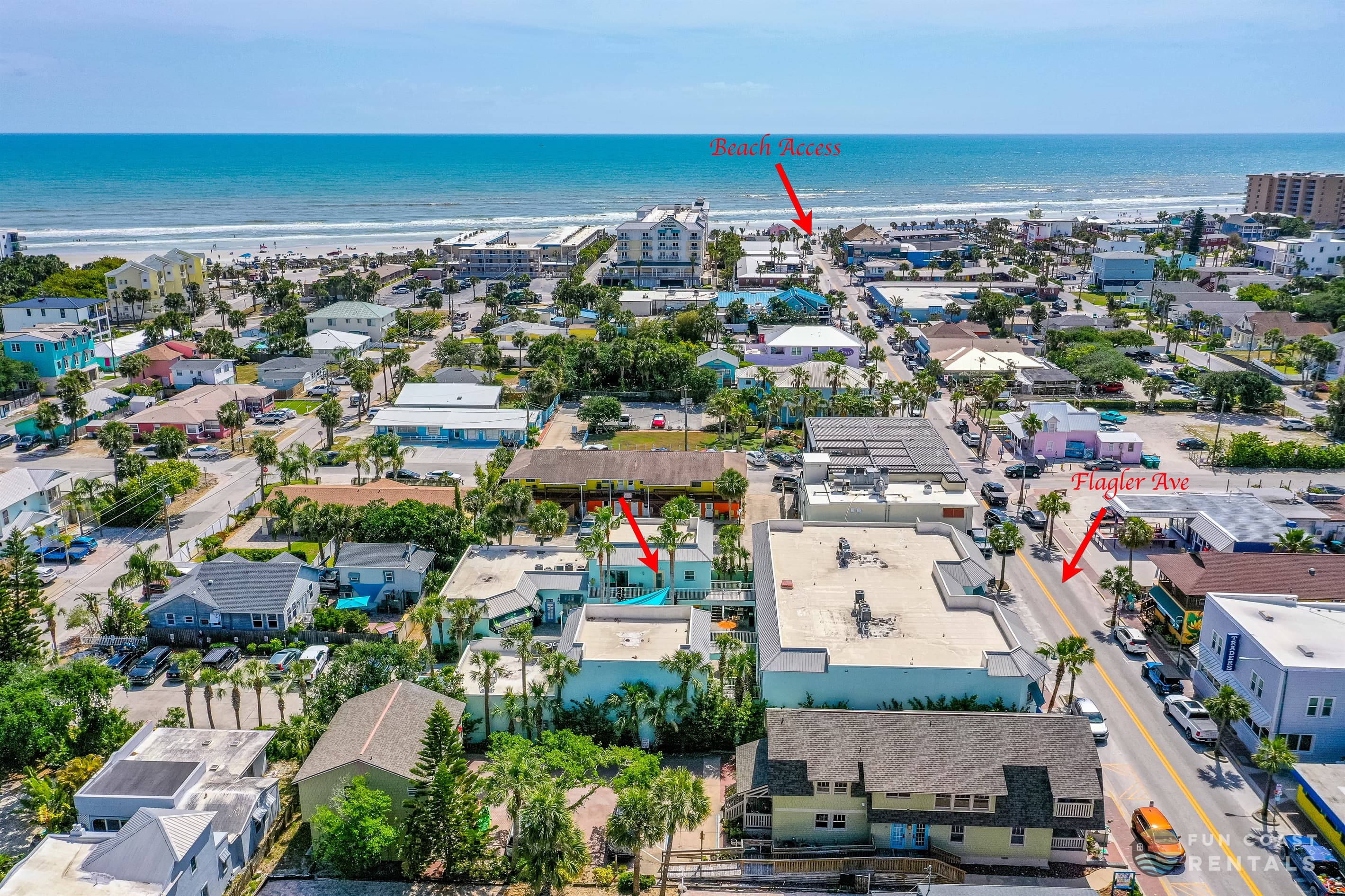 Stay immediately next to Flagler Avenue!