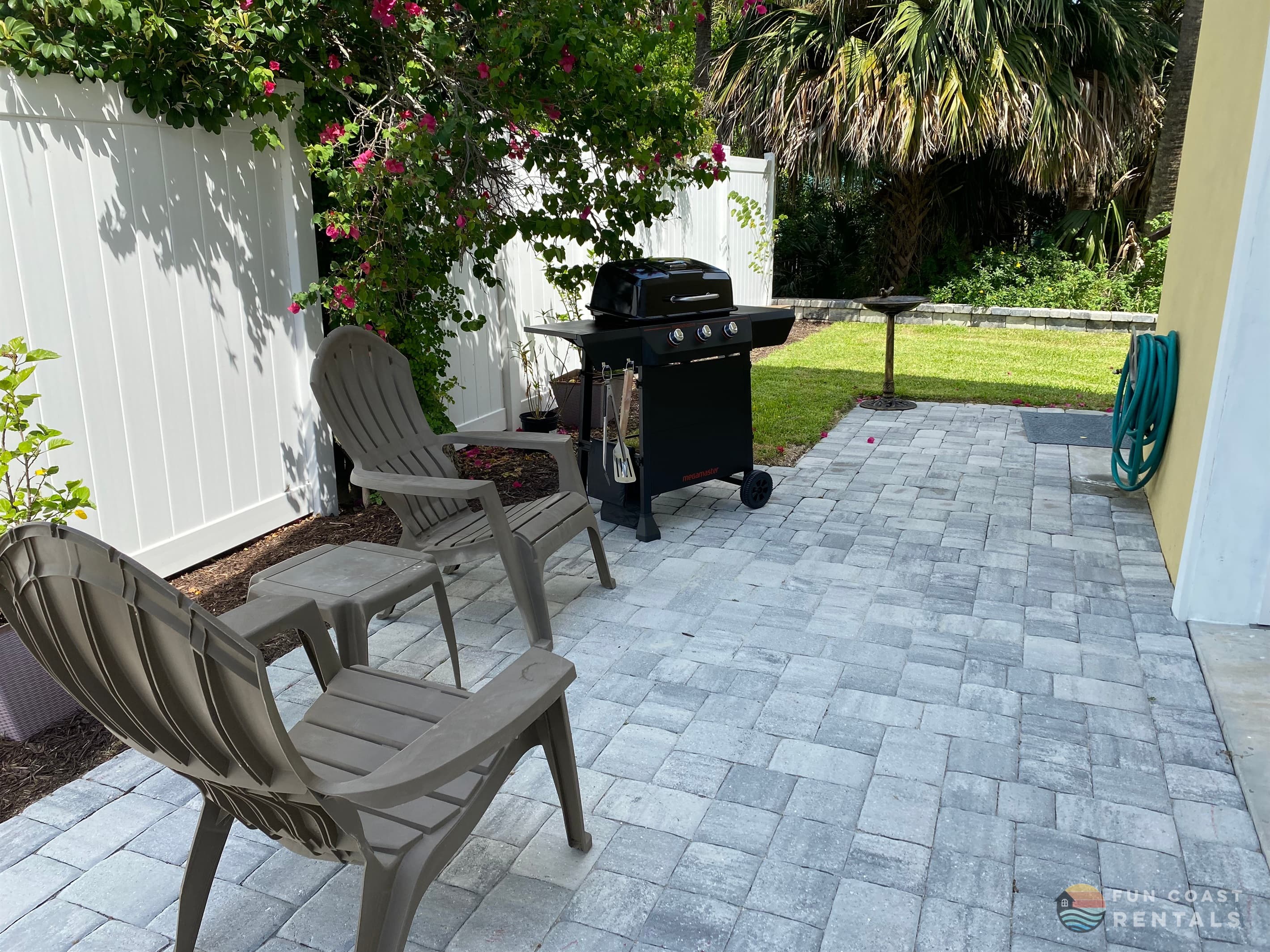 Gas Barbecue Grill and Seating