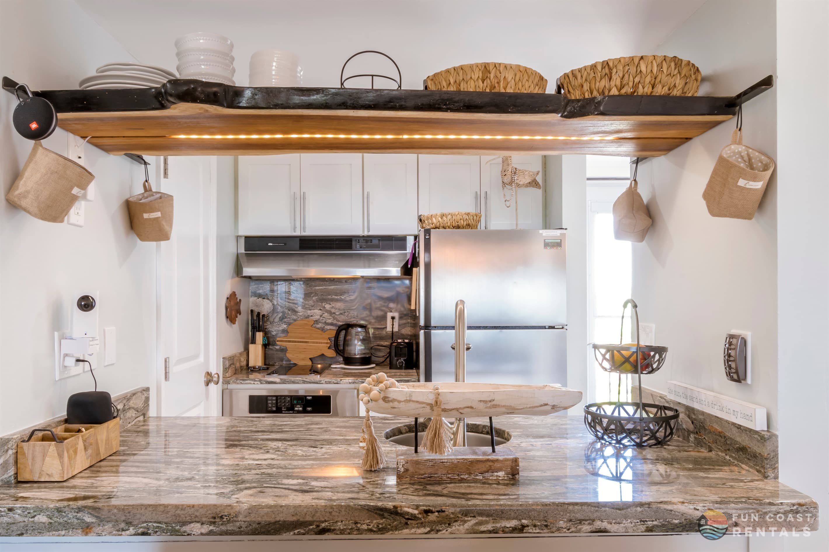 Fully Equipped Kitchen with Bar Seating