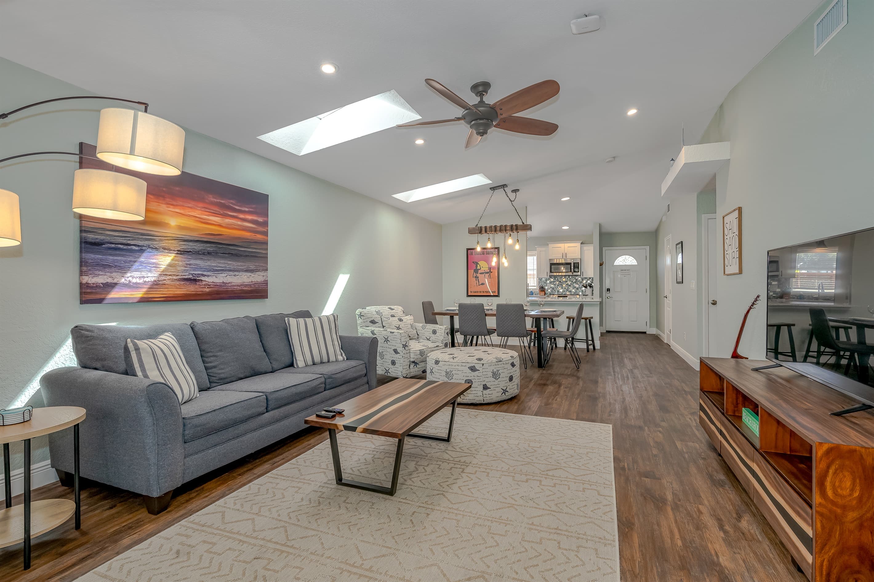 Living Room with HD Smart TV