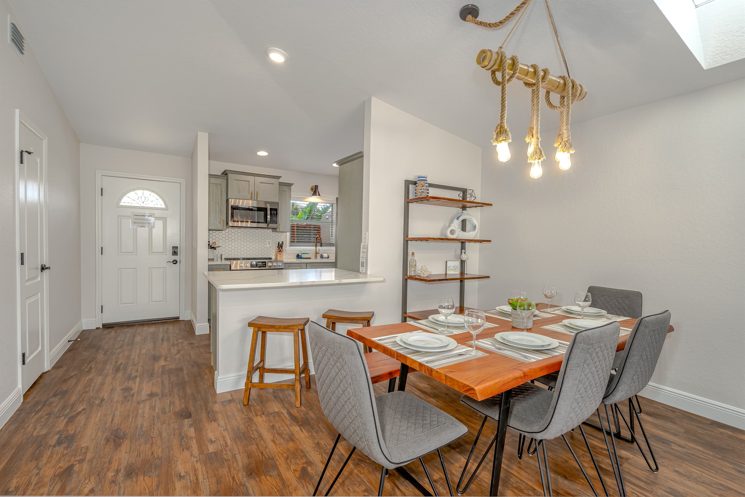 Dining Area and Kitchen w/ Bar Seating