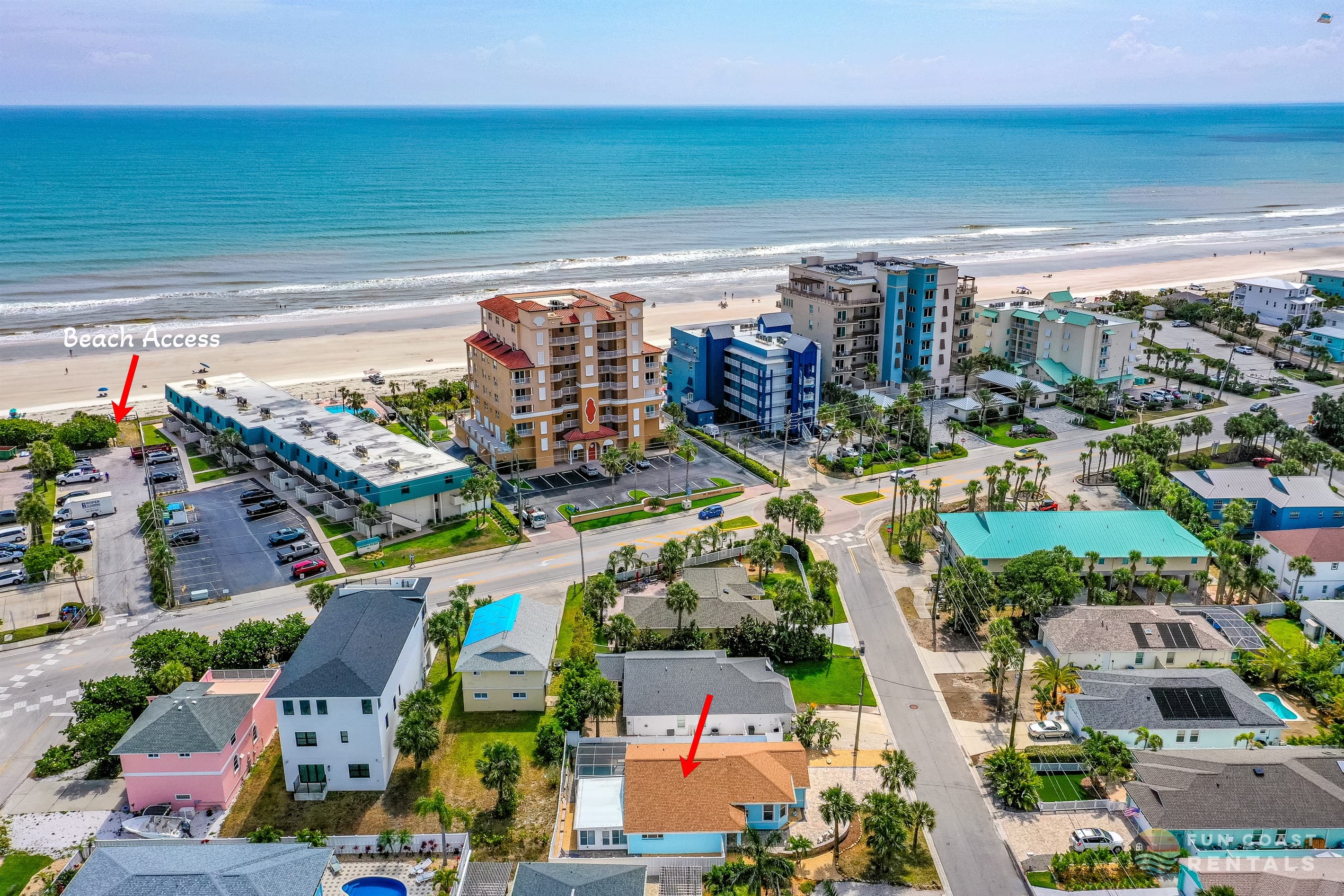 Just a 2 minute walk to the nearby beach access!