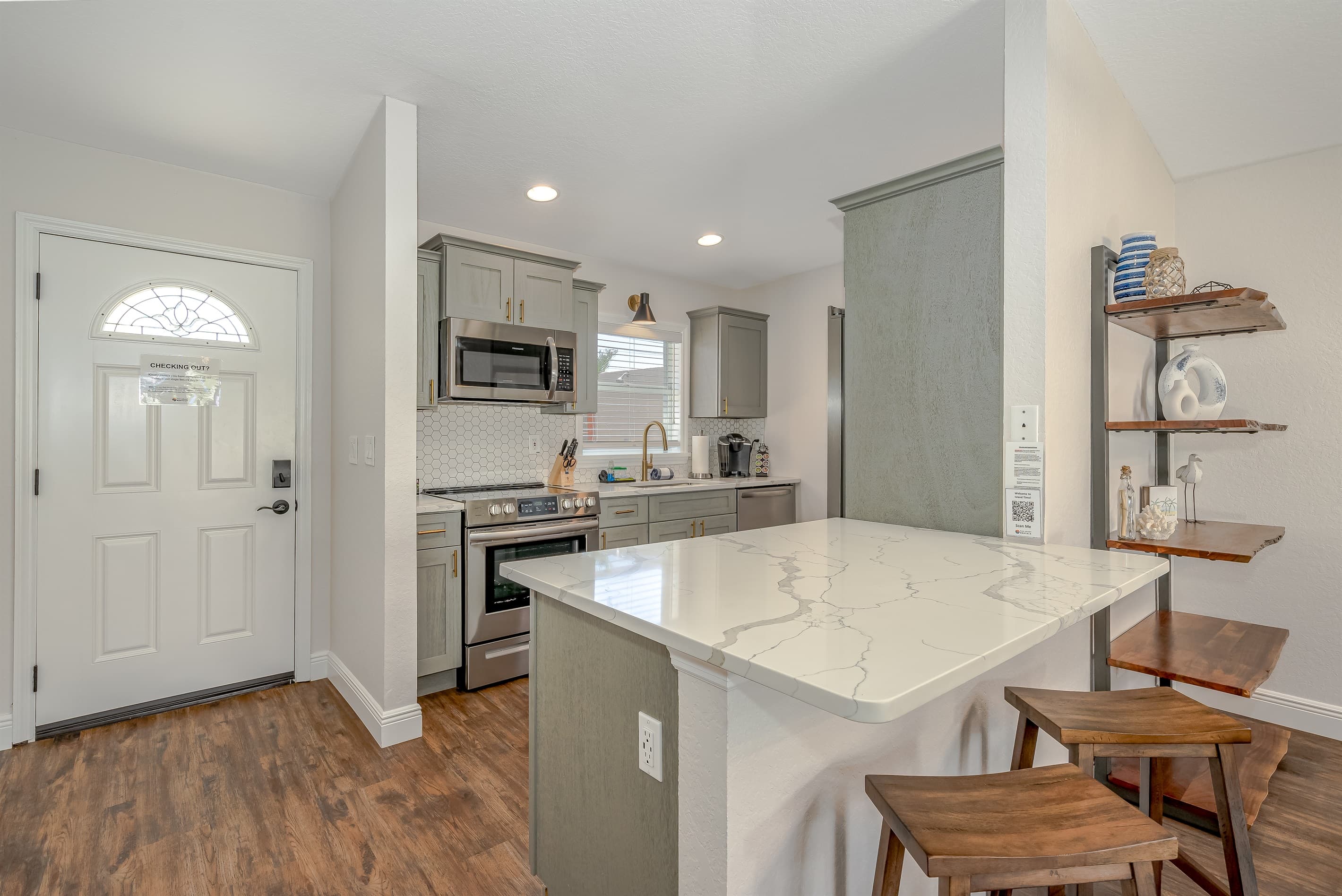 Island Time Fully Equipped Stainless Steel Kitchen