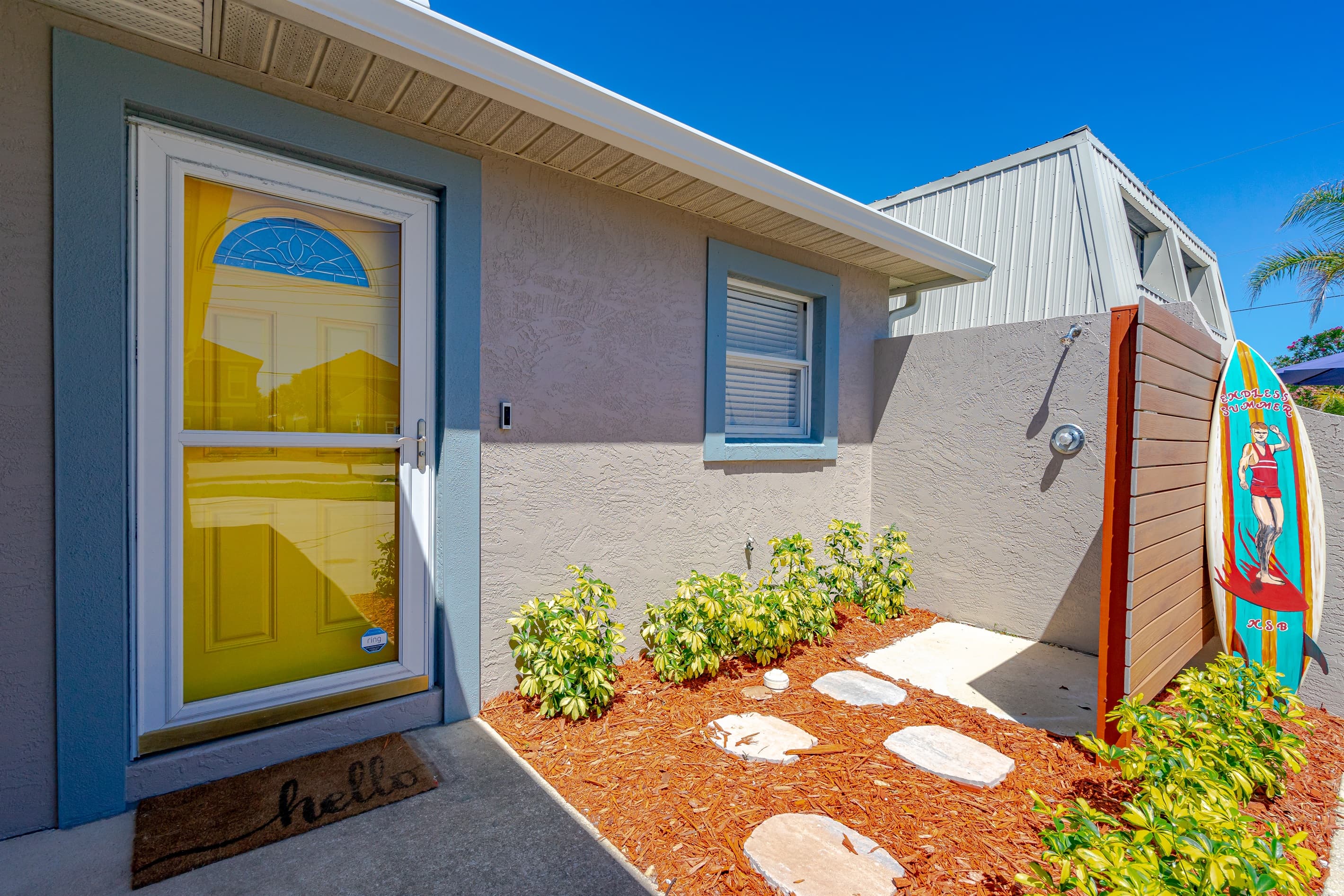 Endless Summer Front Entrance and Outdoor Shower