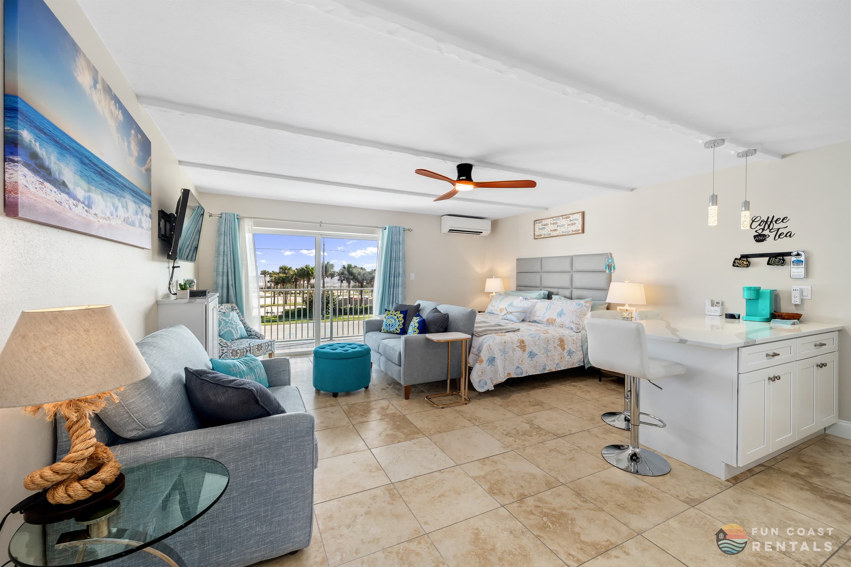 Living & Sleeping Area with Ample Lounging Space!