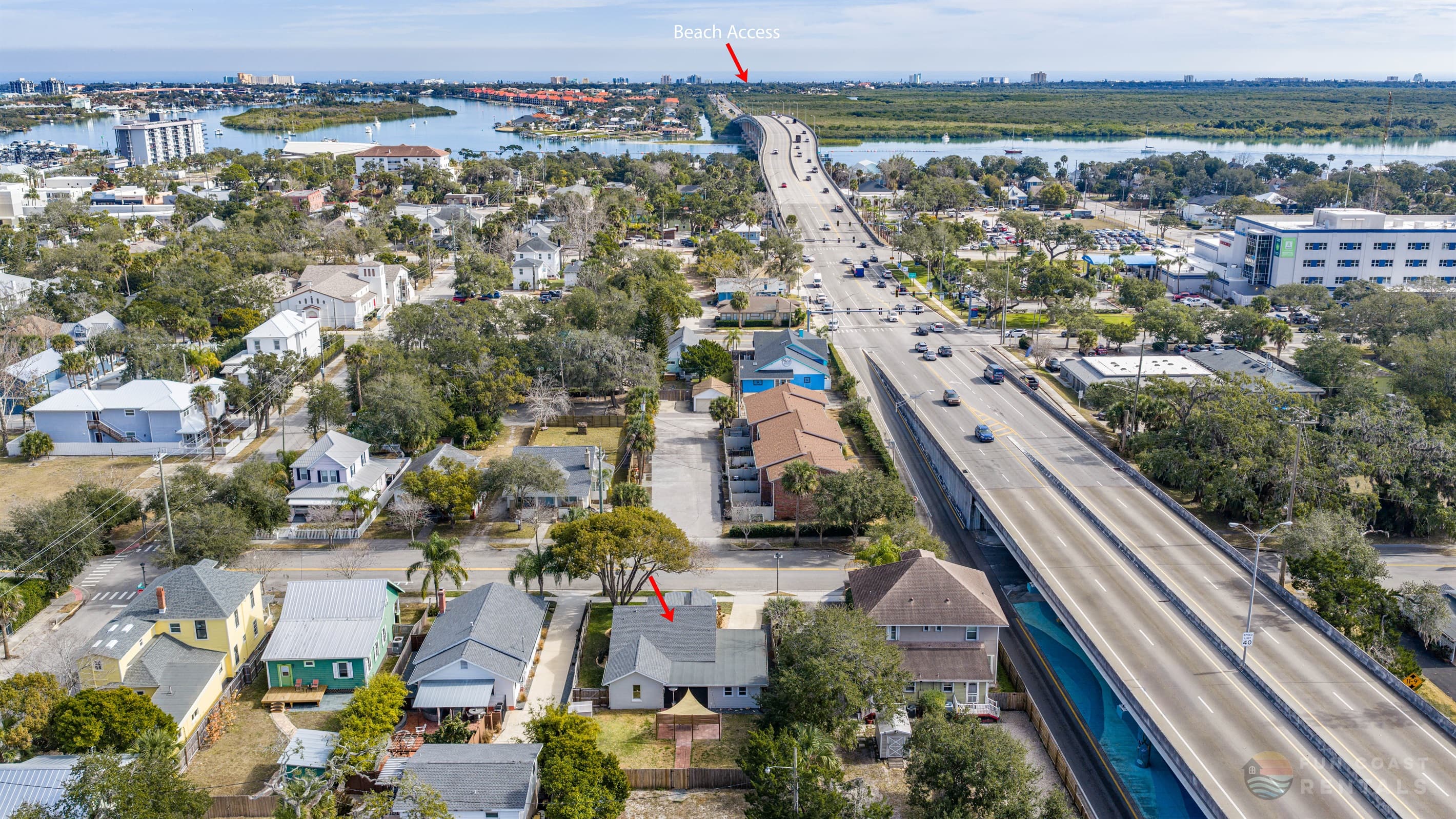 Perfectly located just a short drive to the beach access!