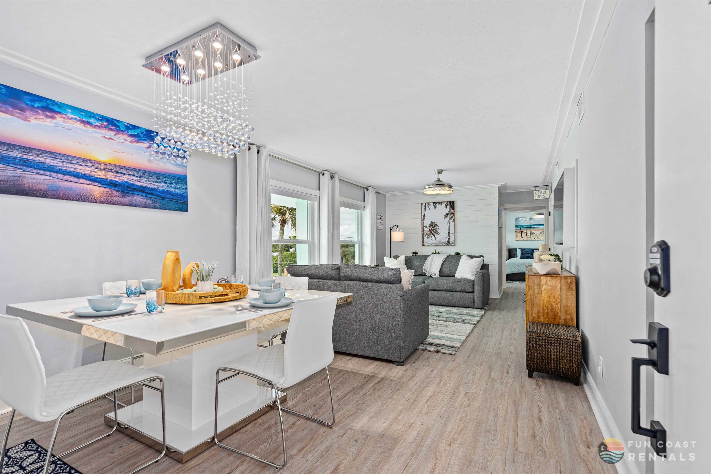 Modern Dining Area and Living Room