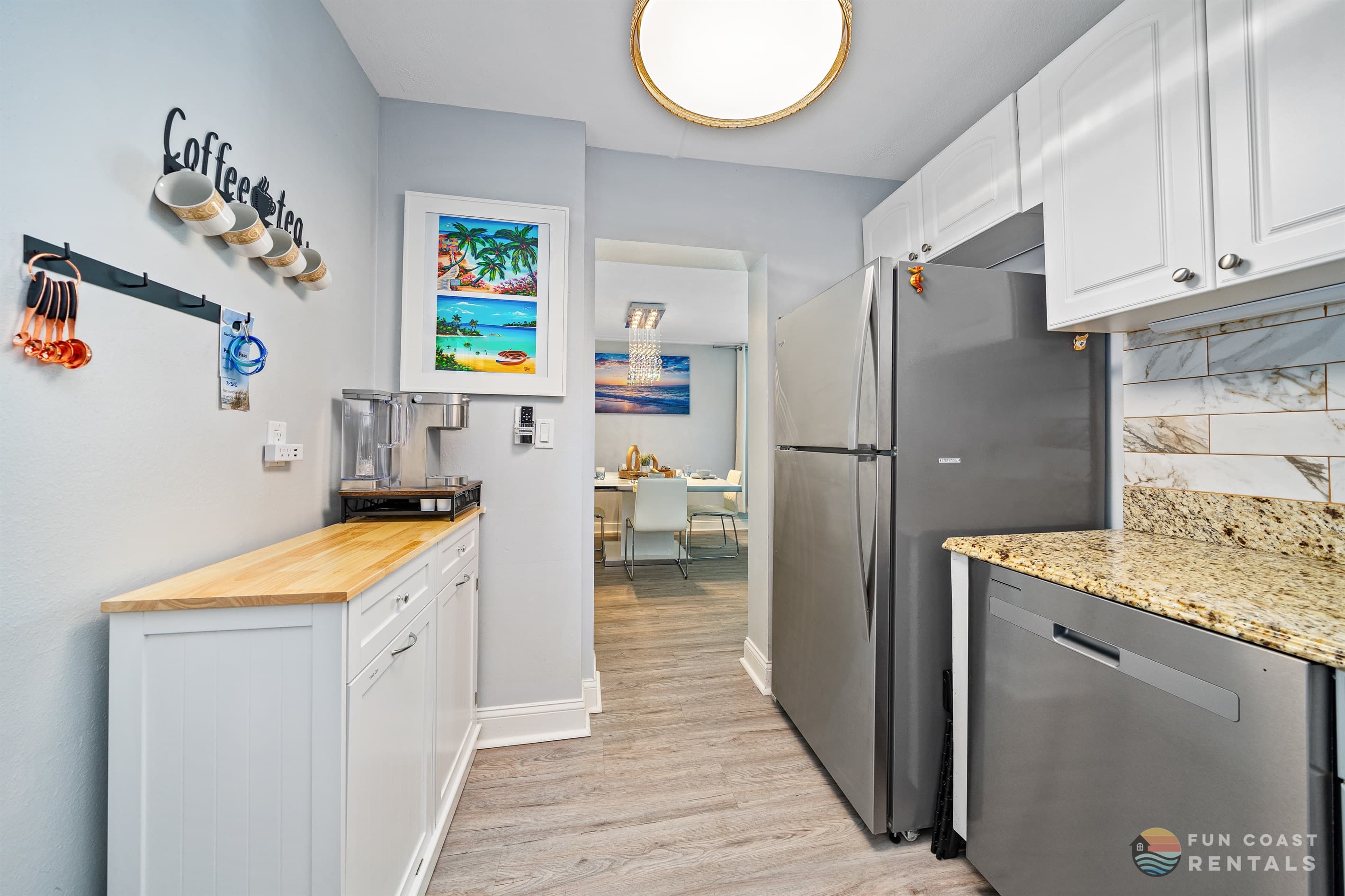 Fully-Equipped Kitchen with Coffee Bar