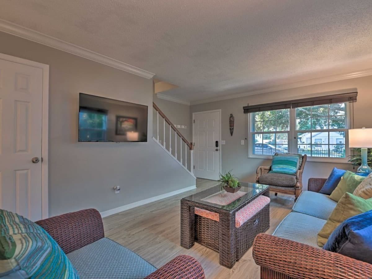 Inviting Living Room with Smart TV