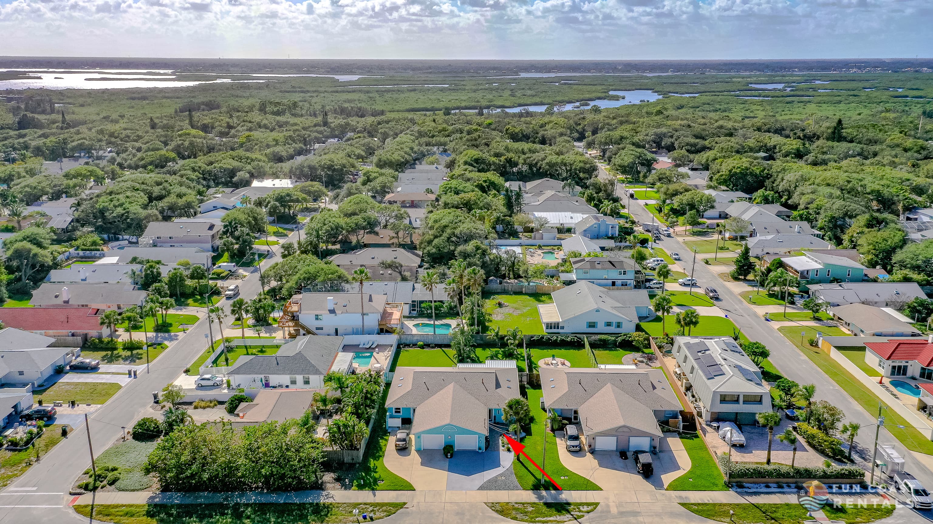 Aerial Looking West