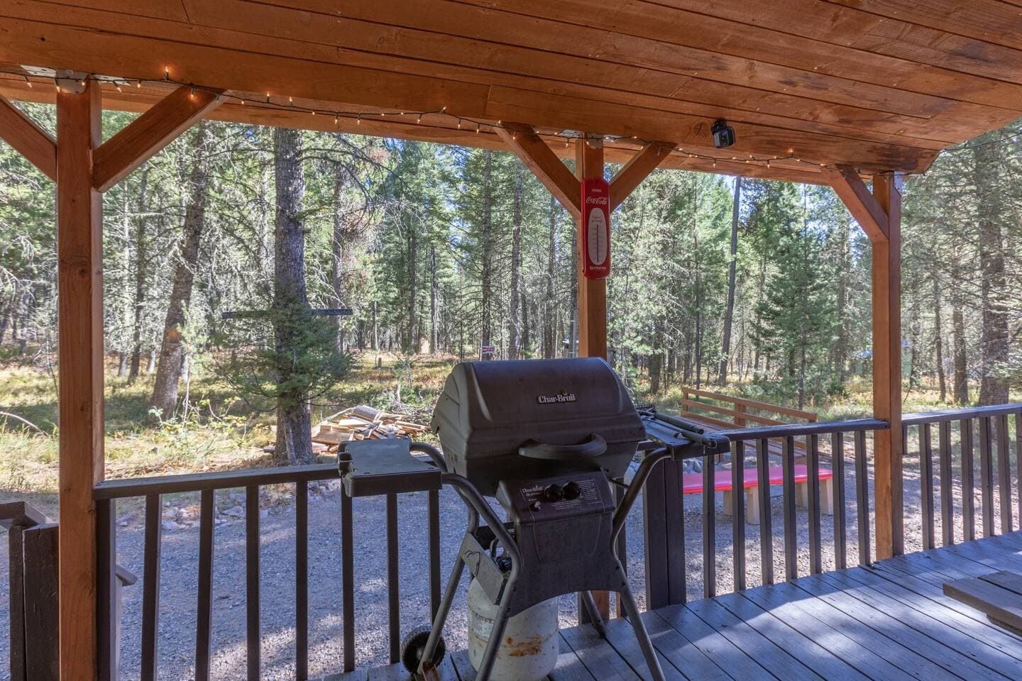 Enjoy the views as you gather to barbecue on the grill