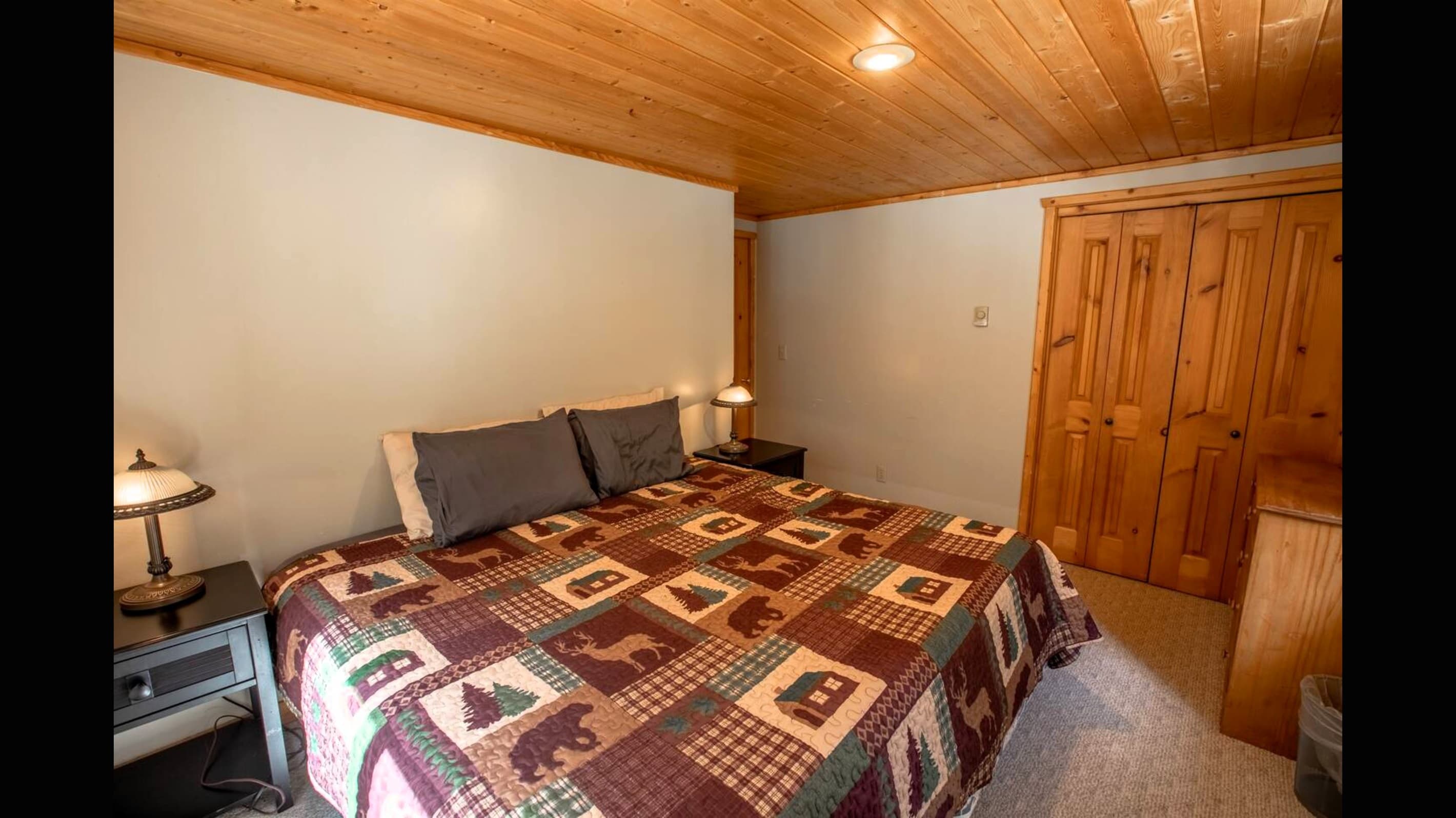 Bedroom #2 with king bed.