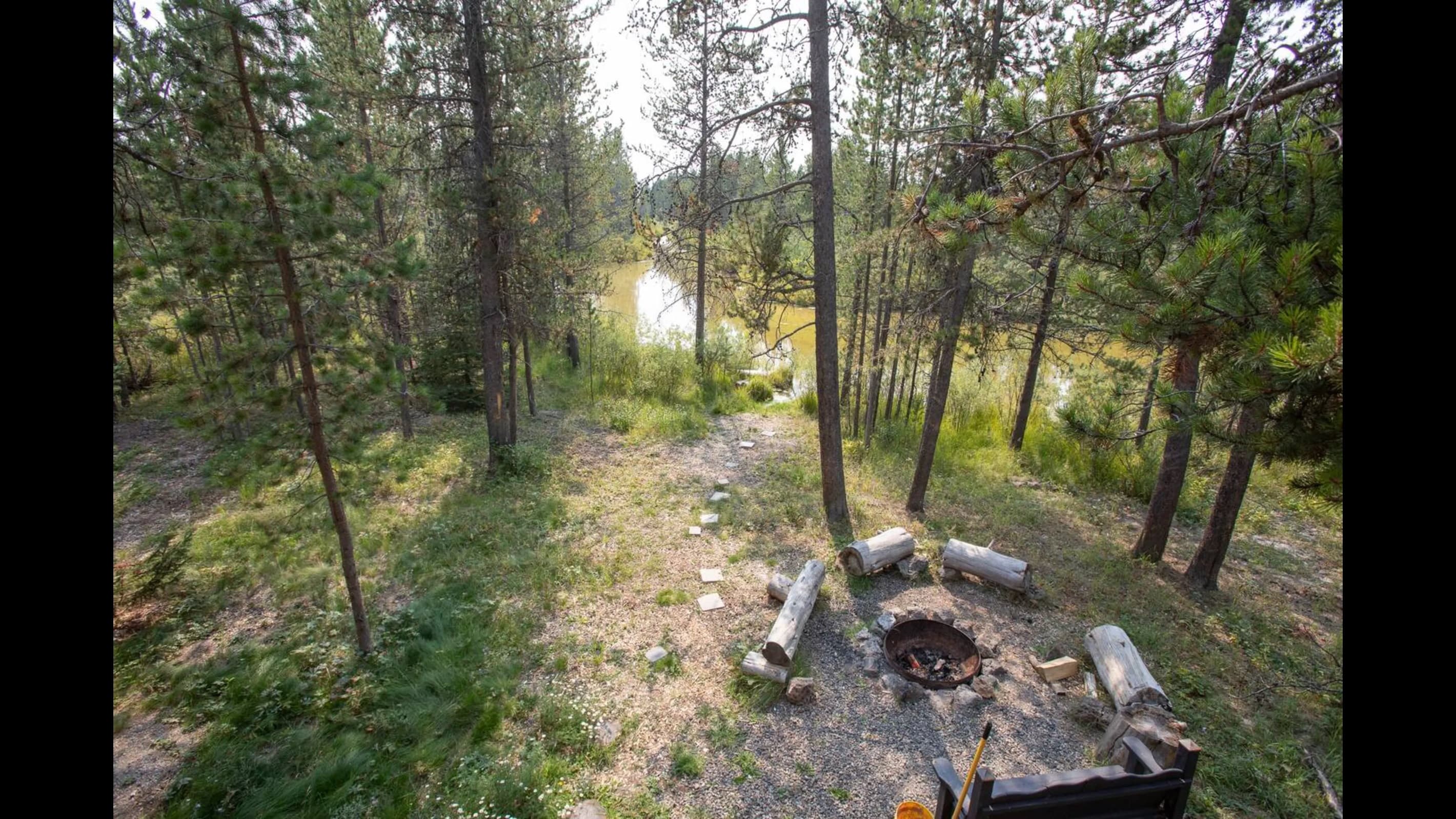 The views are just breathtaking!  Imagine a fire in the fire pit in the evening with friends and family.