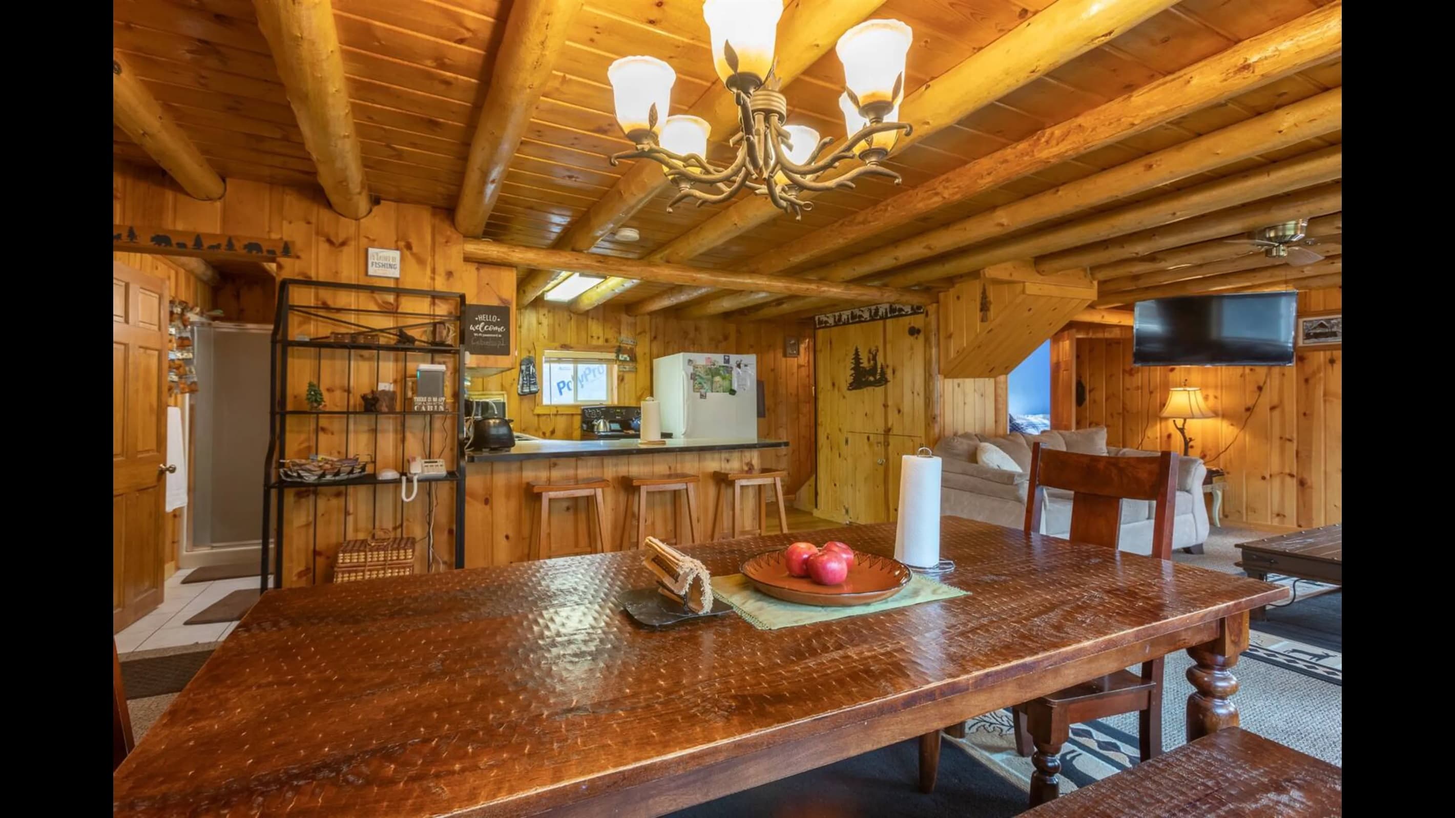 Gather around the table for meals, games, conversation and laughter.