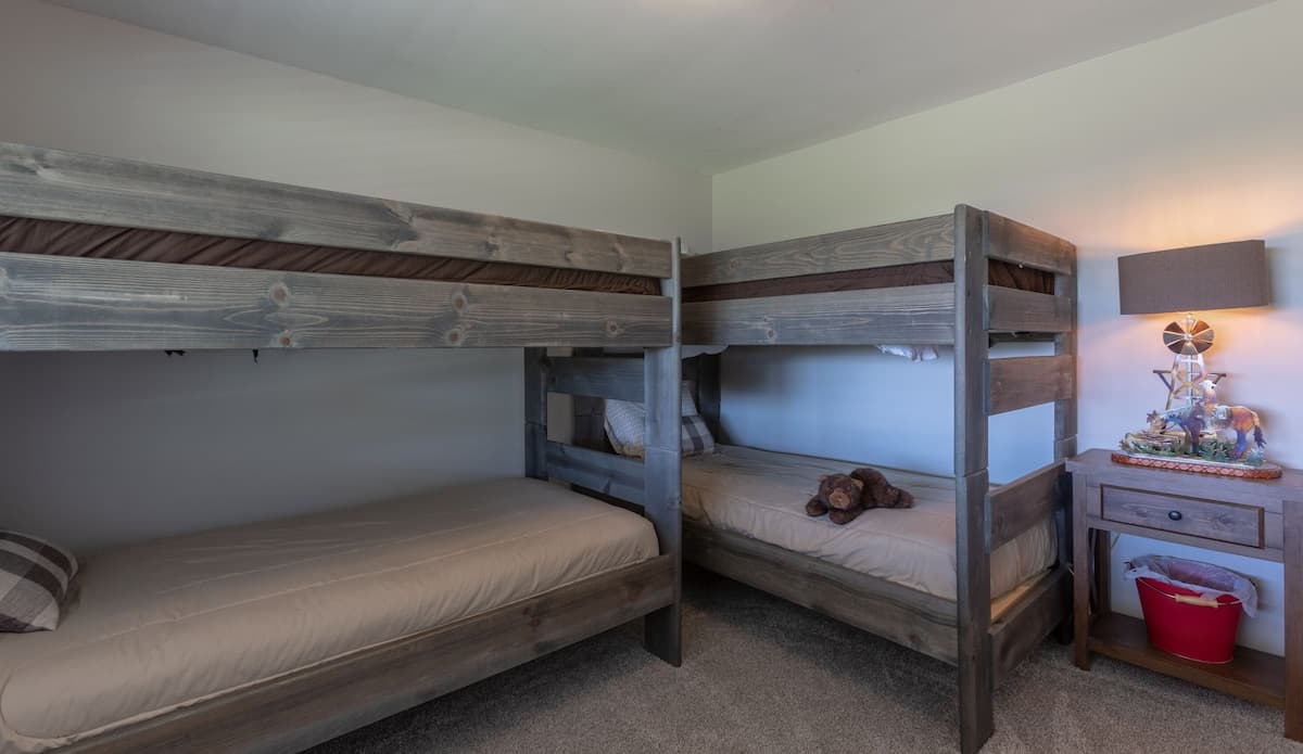 Bedroom #6 with two twin bunk beds, perfect for littles.