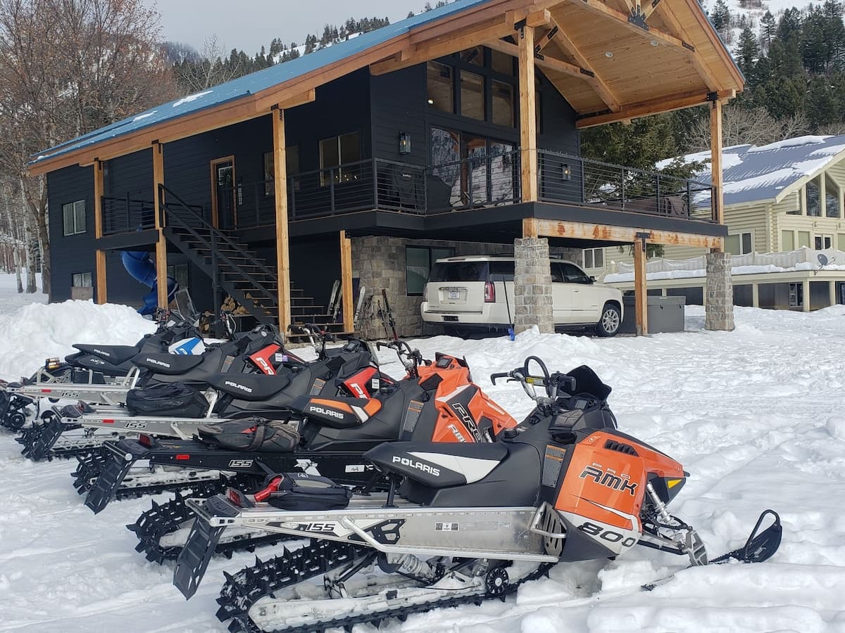 Snowmobiling is a must during the winter