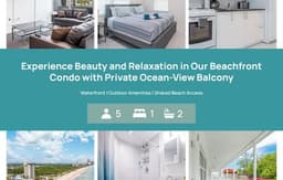 The Purple Pelican~Beachfront w/ Ocean Balcony~#2