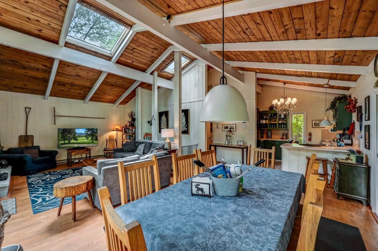 Open floor plan. Dining room