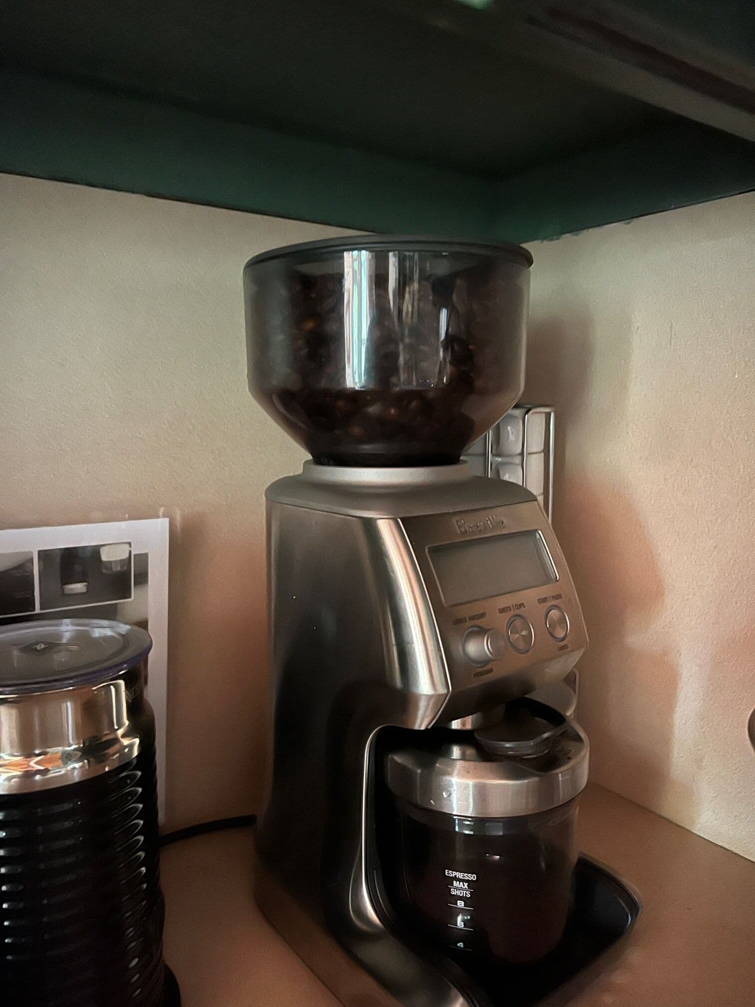 coffee grinder with beans