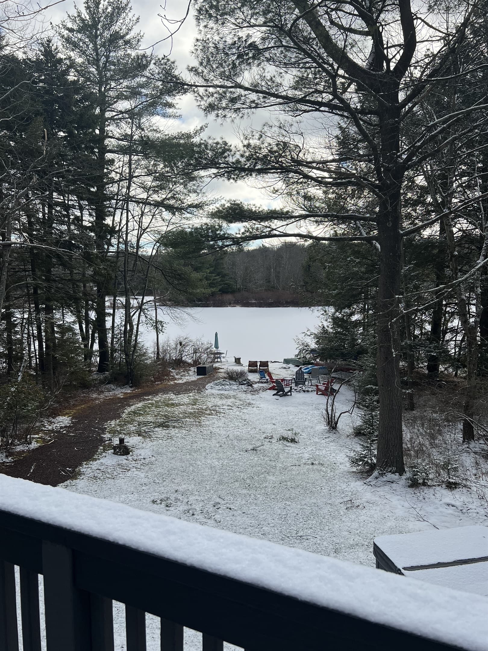 lake naomi from our back yard