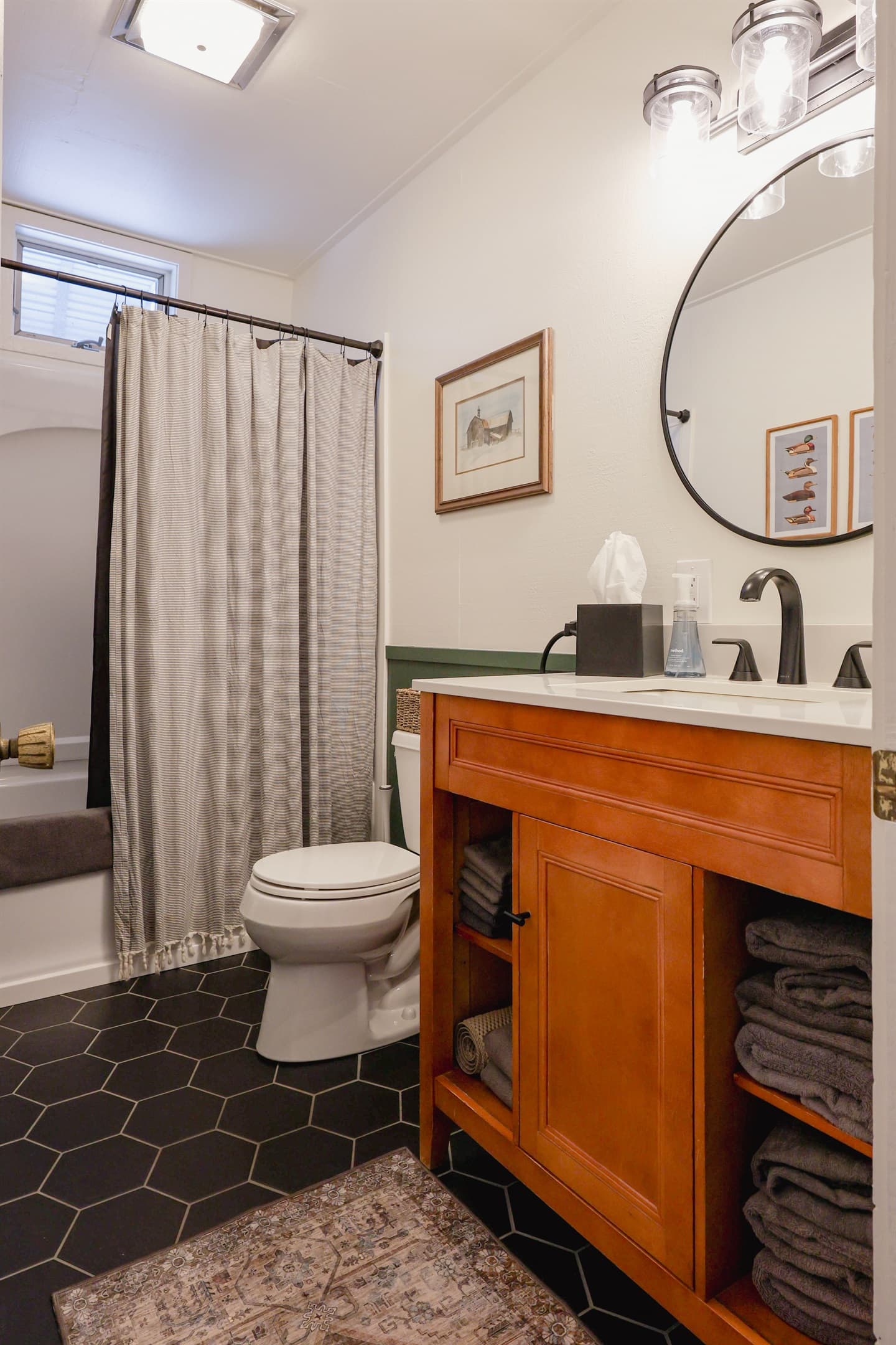 Full bath on main floor, newly renovated.