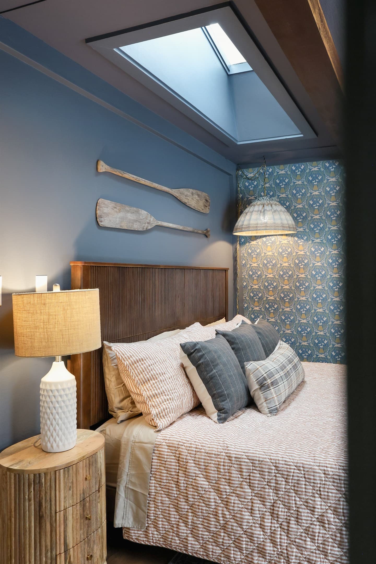 A master bedroom oasis to rest after a day exploring Door County.