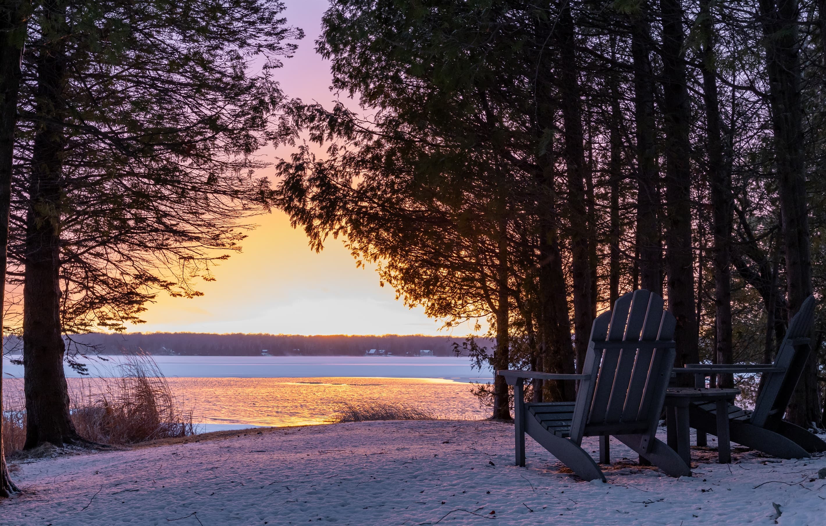 Sunsets in any season are incredible right here, with a seat saved for you.