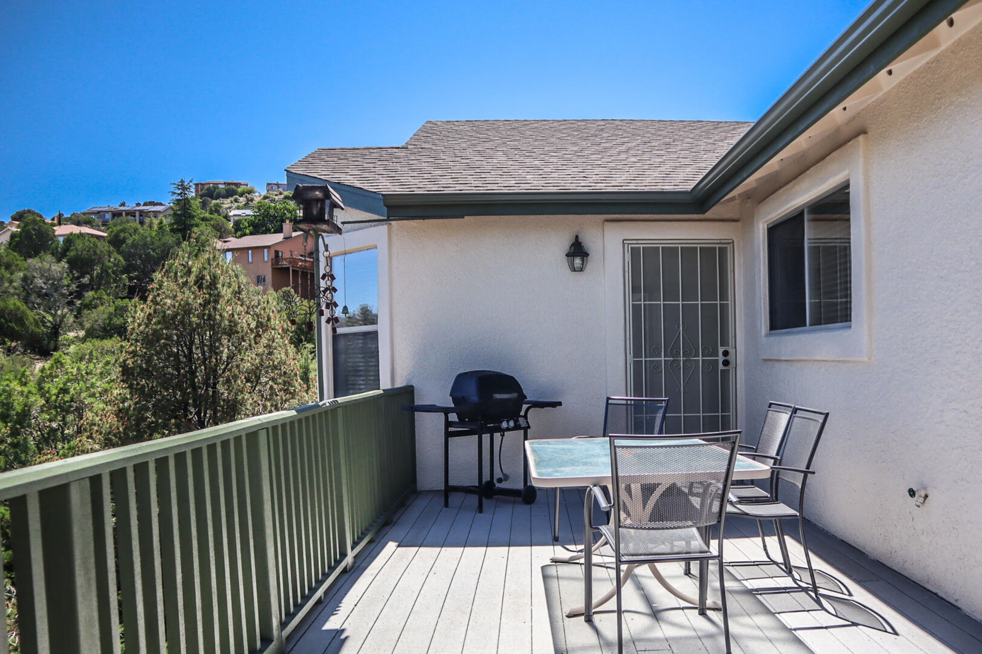 Upstairs deck