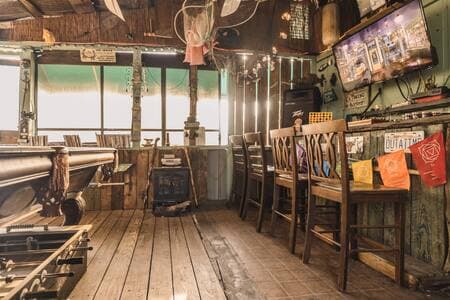At Runaway Bay Lodge you can play a game of pool or watch a movie or just relax in the tiki bar.