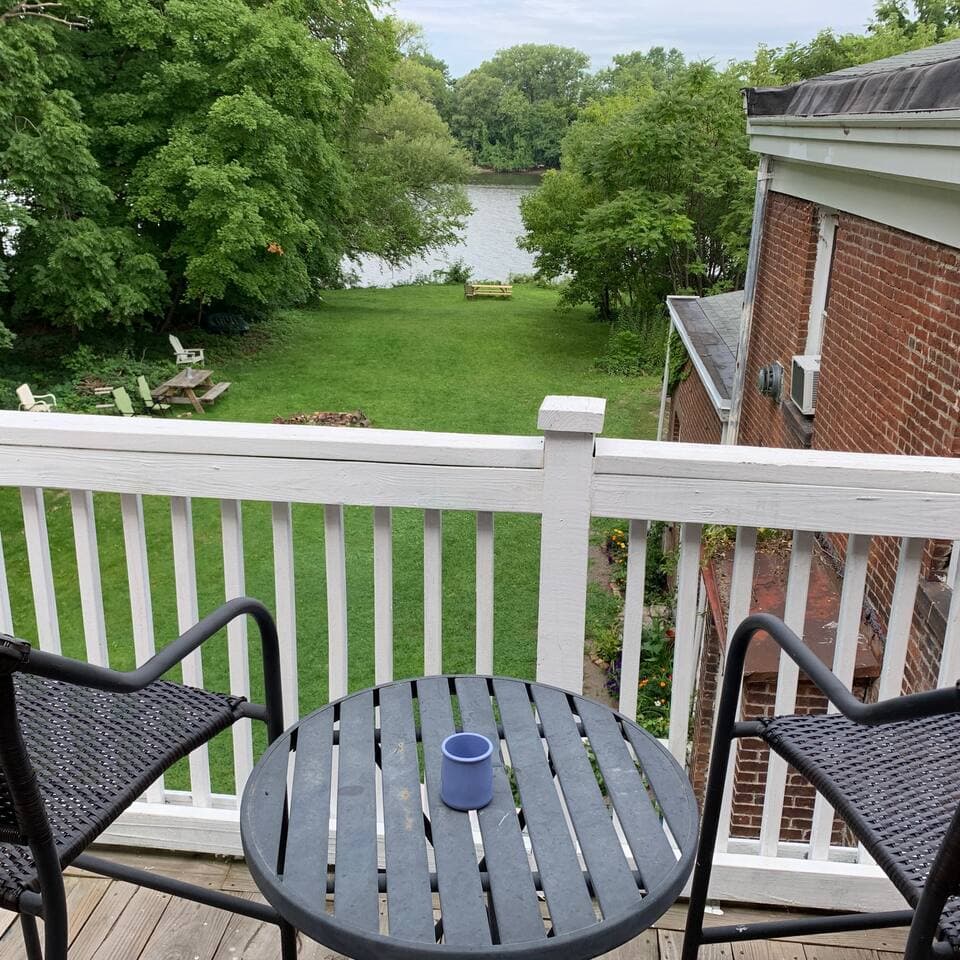 View from the second floor balcony