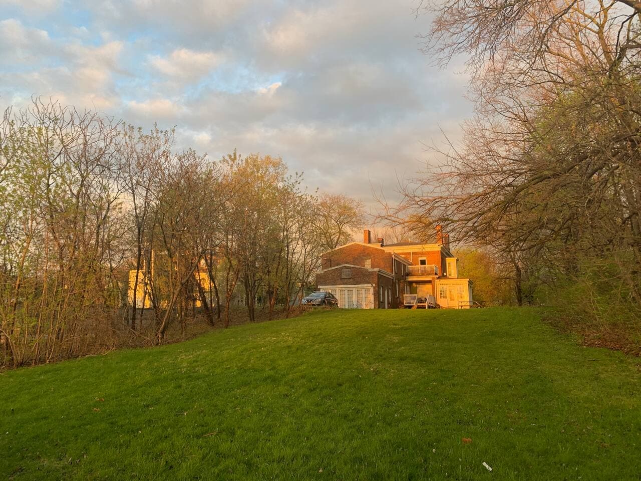 View of the house from the river