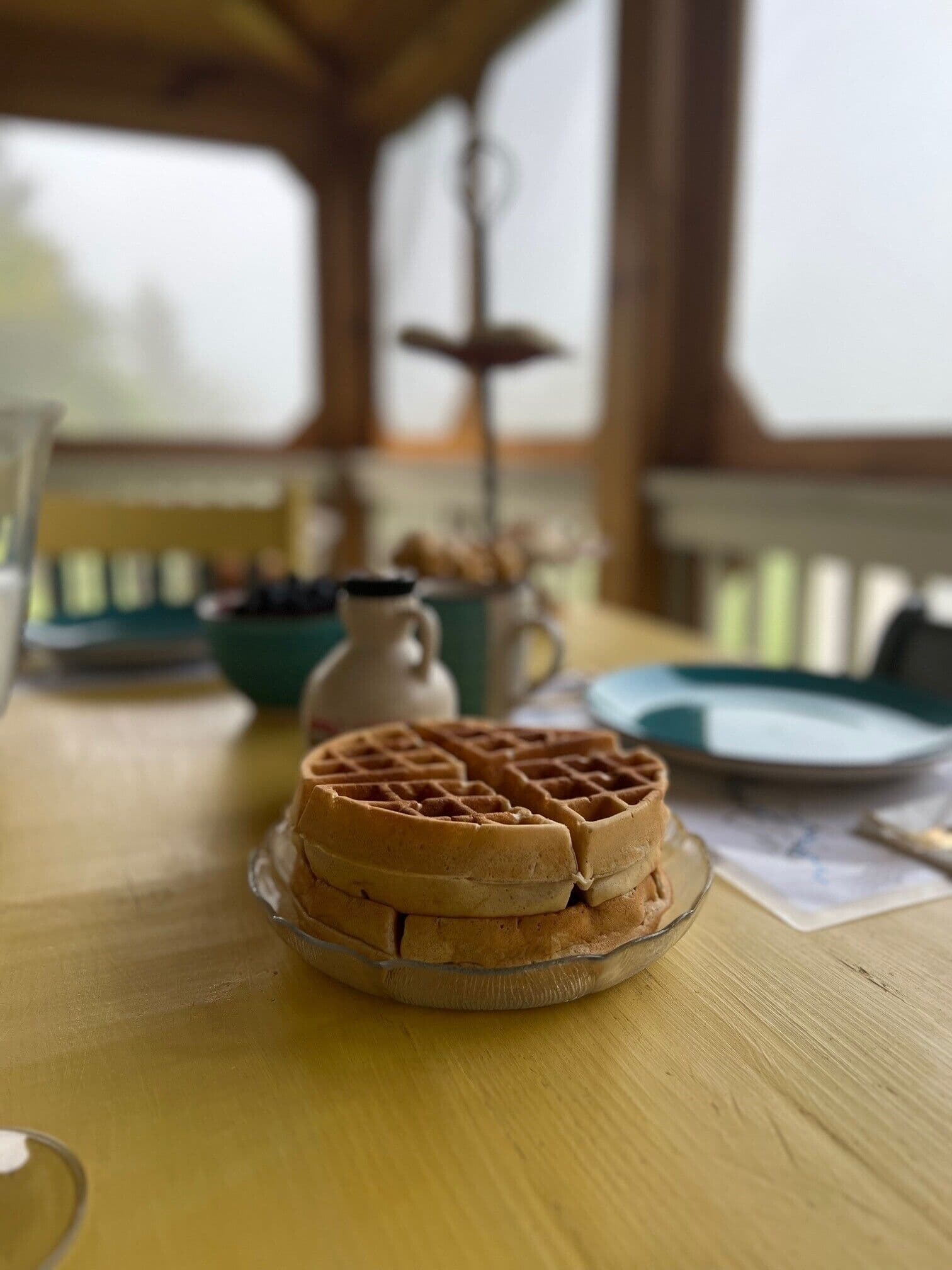 make waffles with our waffle maker