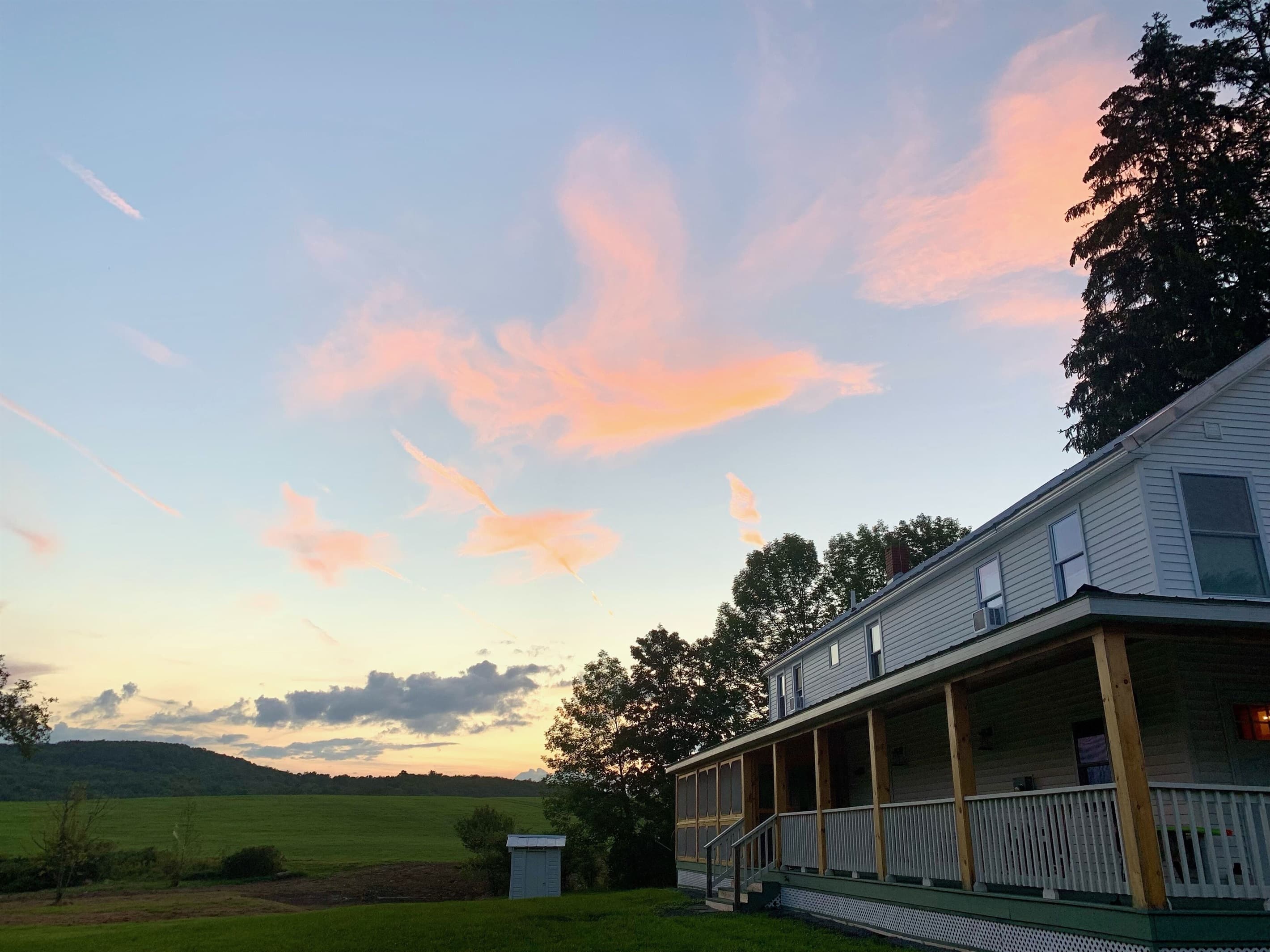 Twilight at French Woods Farmhouse